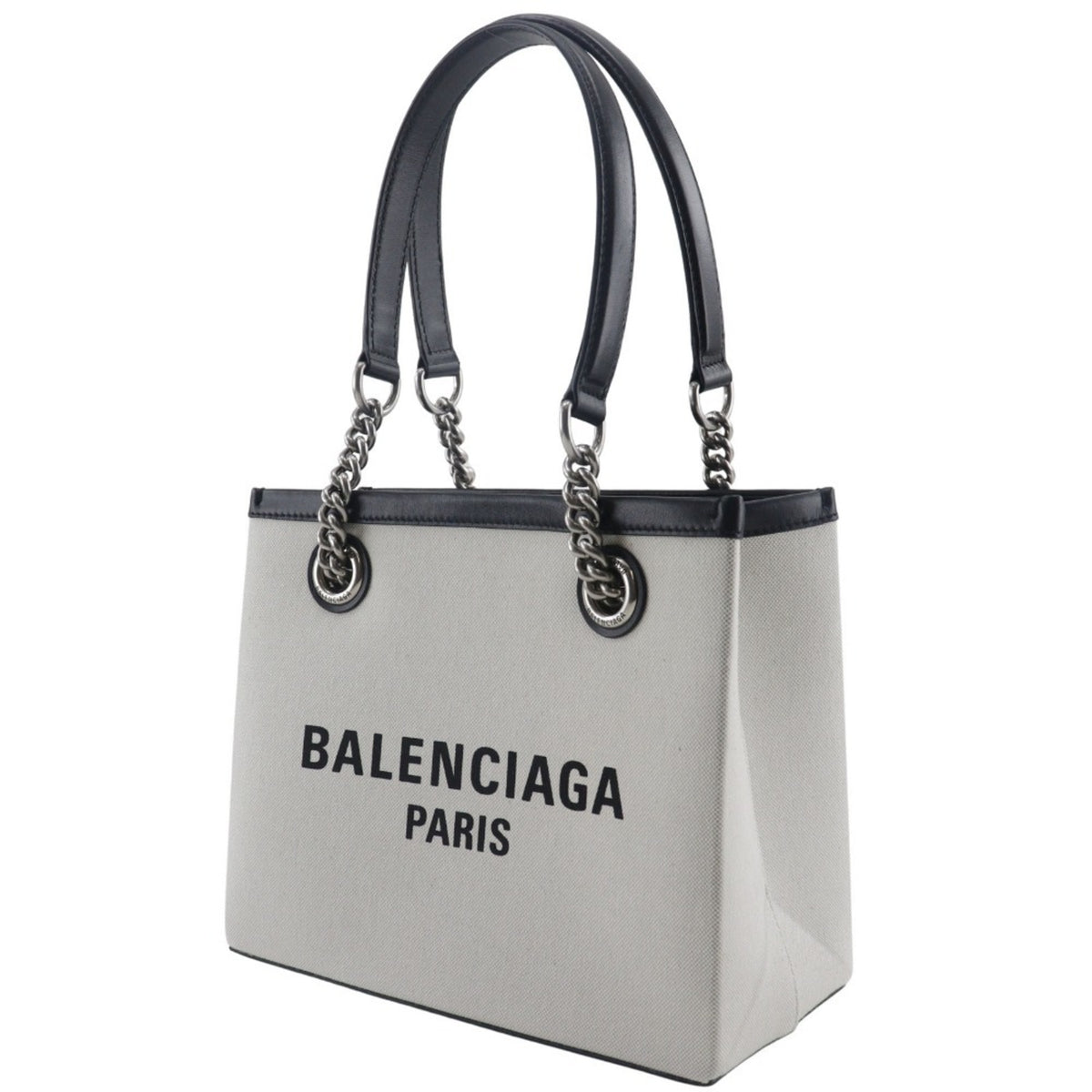 Balenciaga Light Gray Nylon Canvas Tote Bag (Pre-Owned)