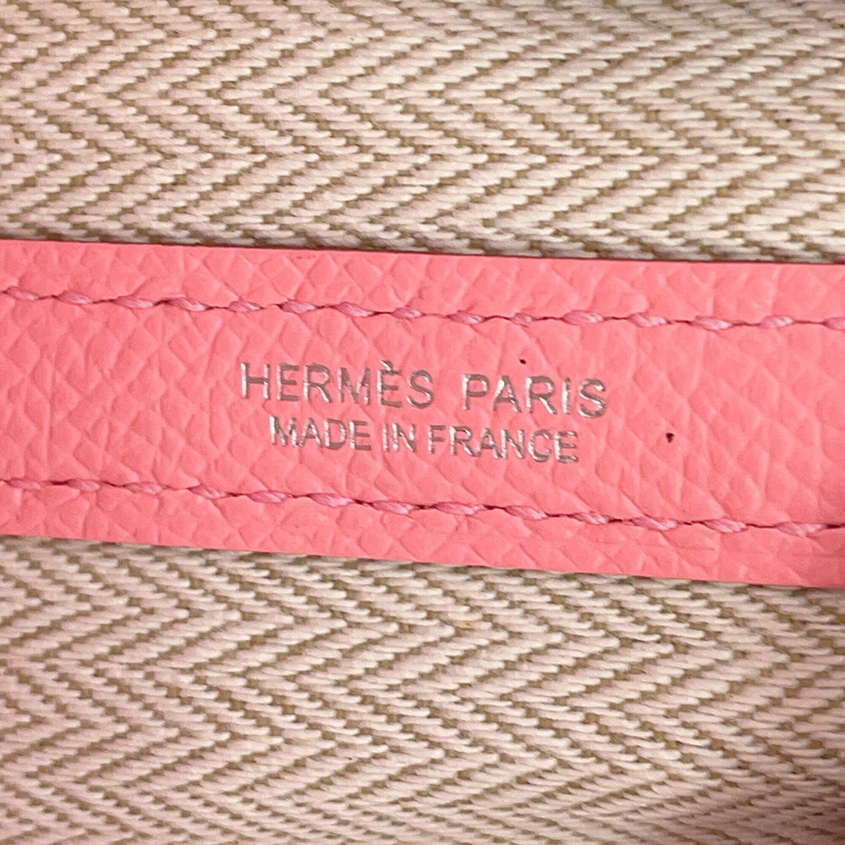 Hermes Garden Rose Confetti Epsom Leather Handbag Tote Bag (Pre-Owned)