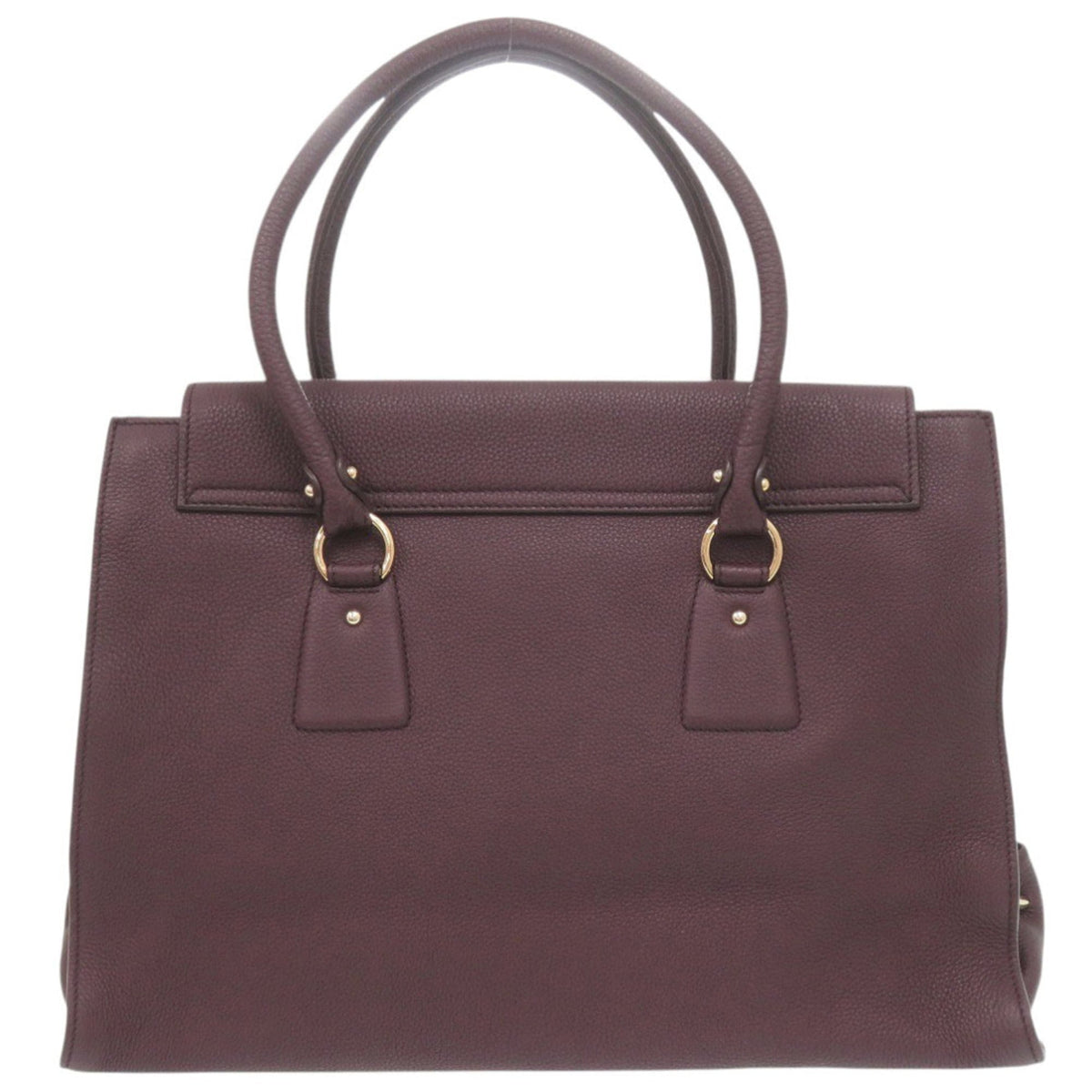 Salvatore Ferragamo Purple Leather Tote Bag (Pre-Owned)