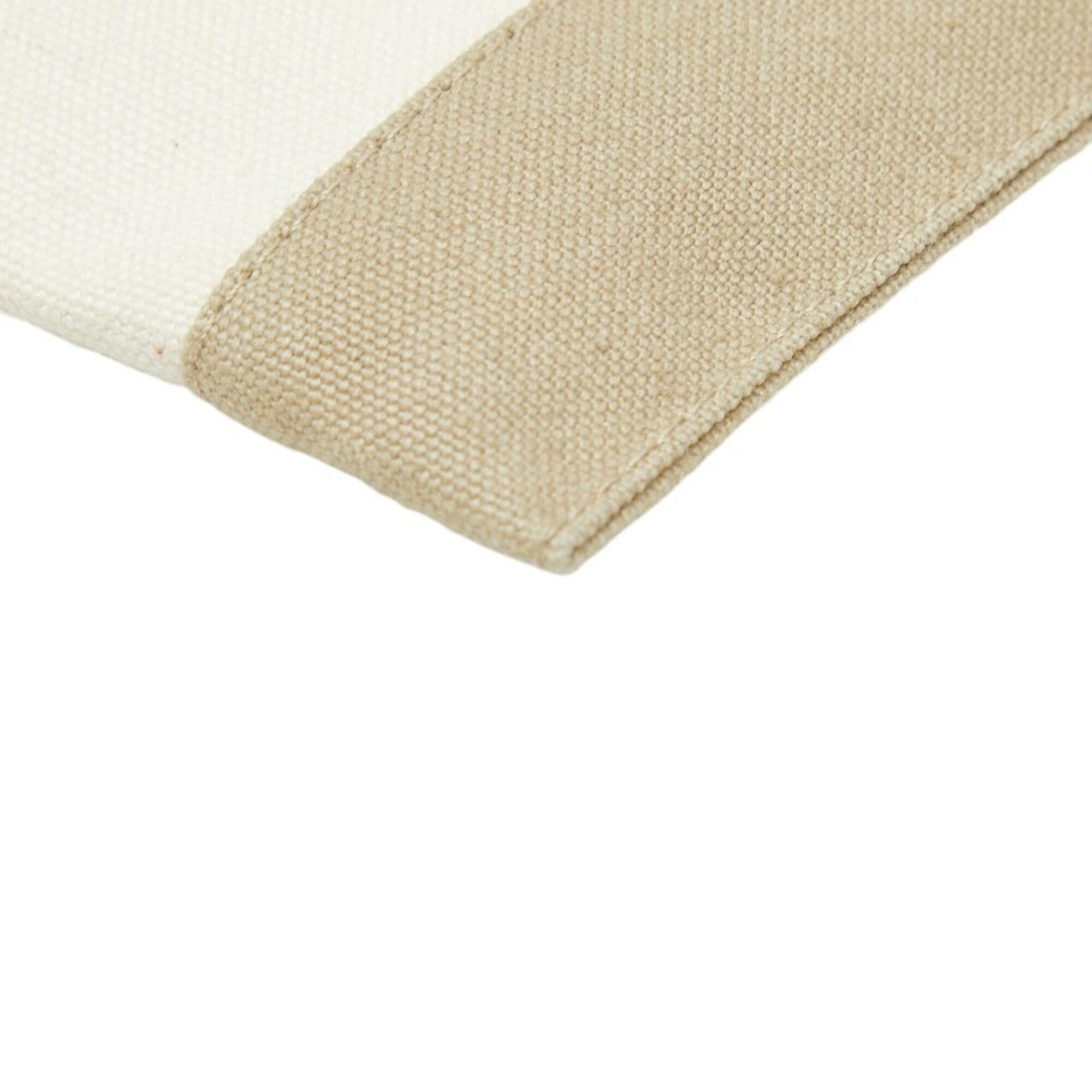 Hermes Beige Ivory Canvas Clutch Bag (Pre-Owned)