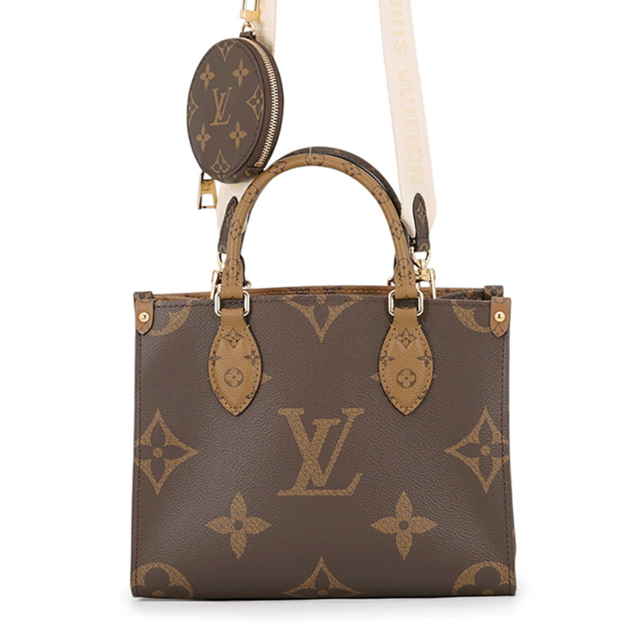 Louis Vuitton Monogram Reverse Red Color Monogram Reverse Monogram Handbag Shoulder Bag (Pre-Owned)