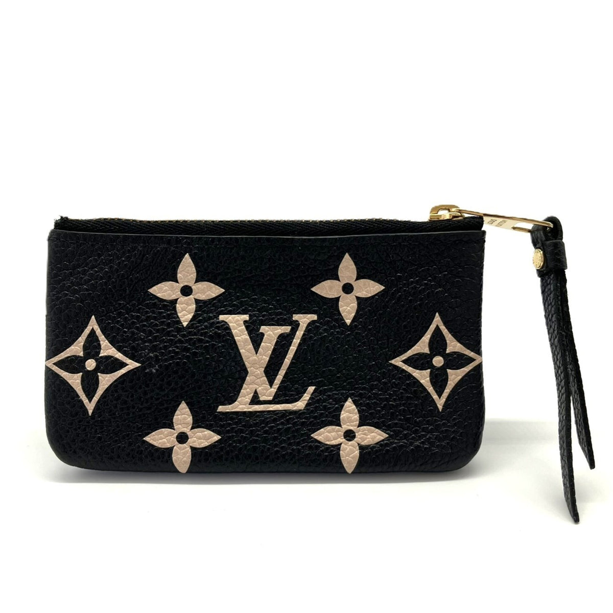 Louis Vuitton Beige Black Monogram Noir Monogram Empreinte Pouch (Pre-Owned)