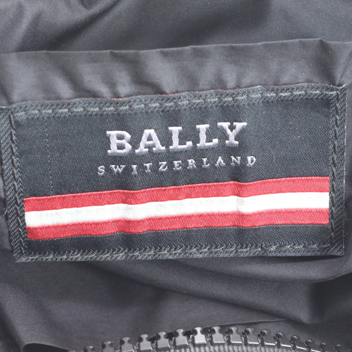 Bally Black Red Color White Leather Nylon Messenger Bag Shoulder Bag (Pre-Owned)