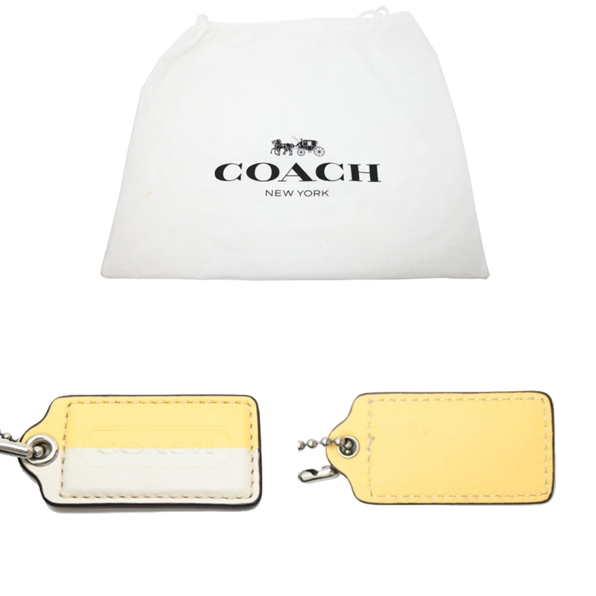 Coach Brown White Signature Line Canvas Tote Bag (Pre-Owned)