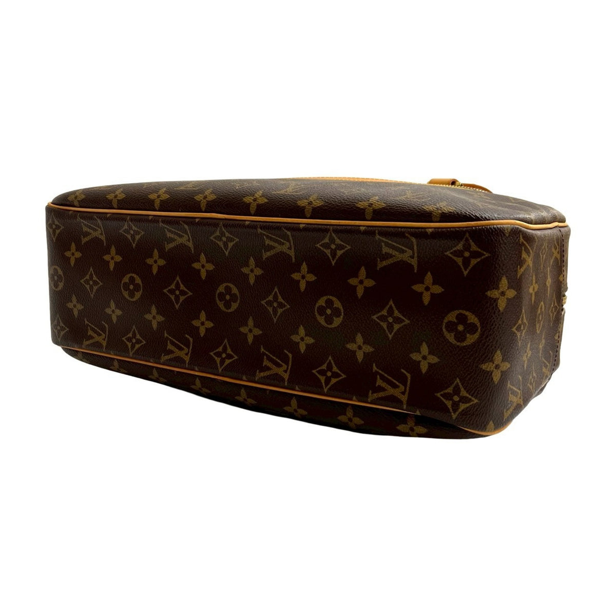 Louis Vuitton Brown Leather Pvc Shoulder Bag Tote Bag (Pre-Owned)