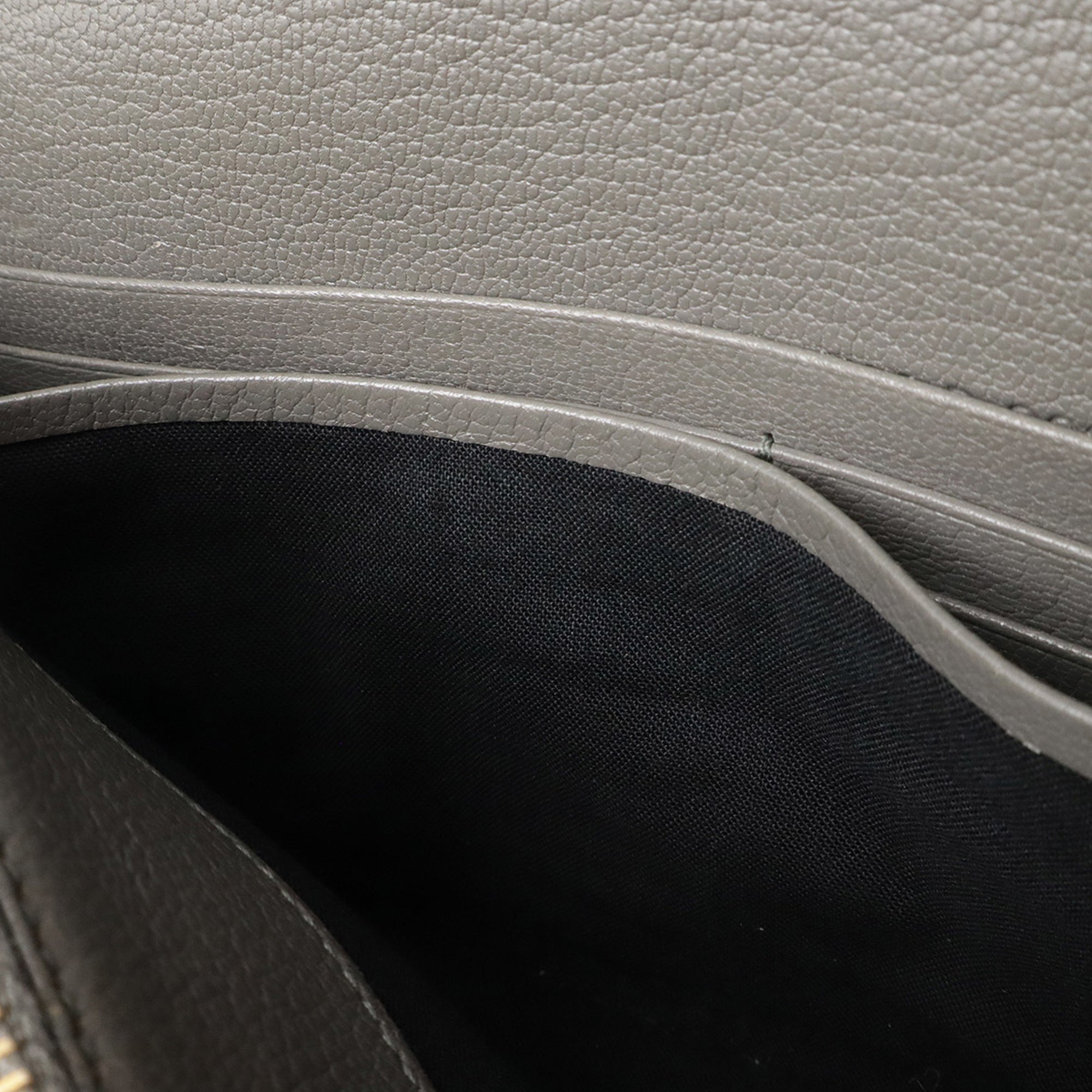 Balenciaga Gray Leather Pochette Shoulder Bag (Pre-Owned)
