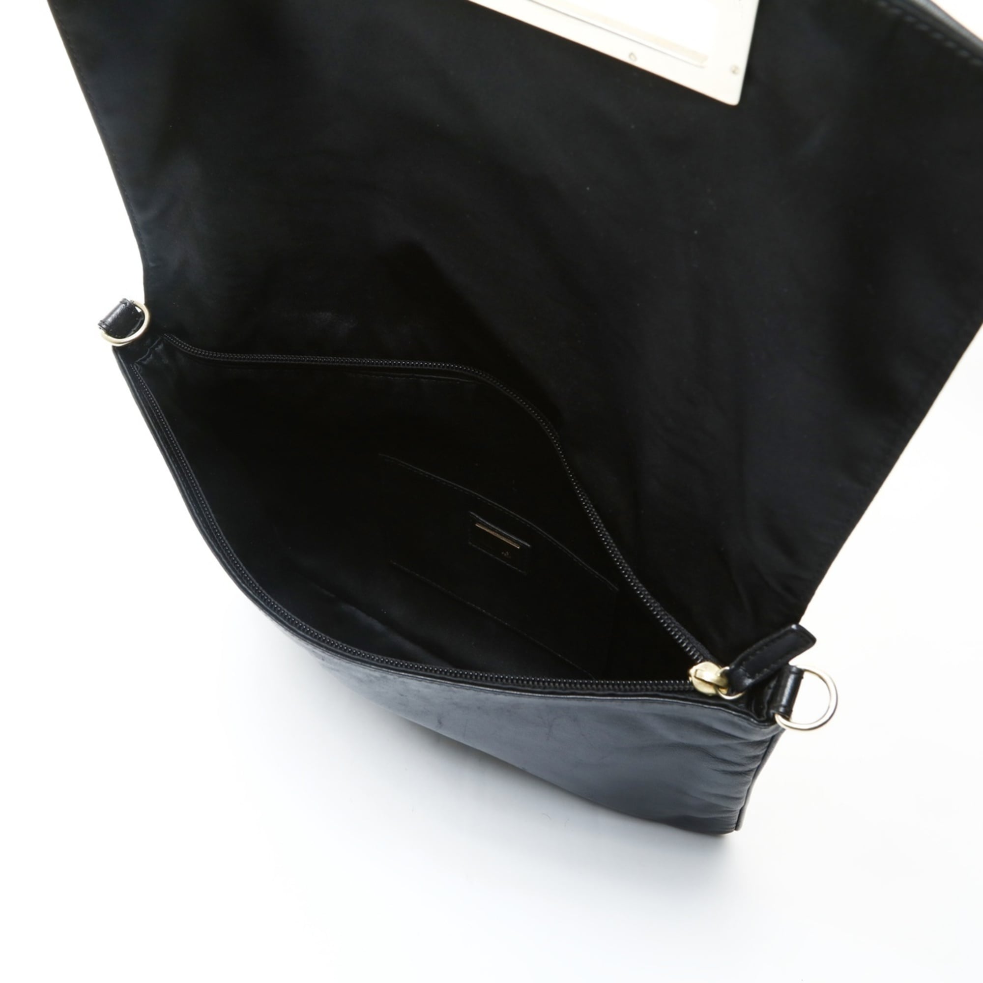 Fendi Black Leather Shoulder Bag (Pre-Owned)