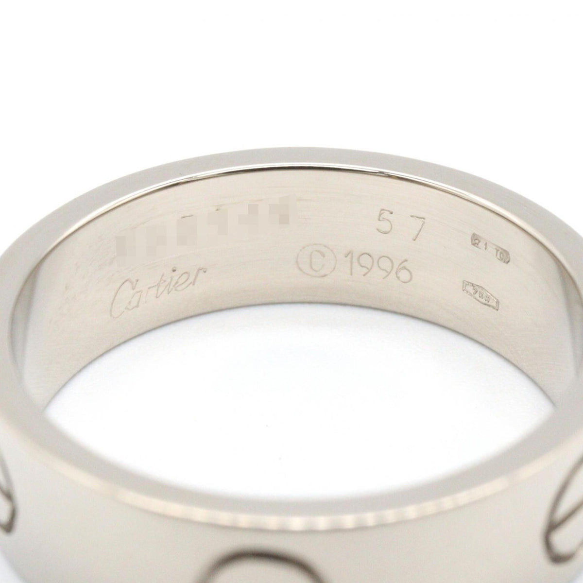 Cartier Silver White Gold (18K) Band Ring (Pre-Owned)