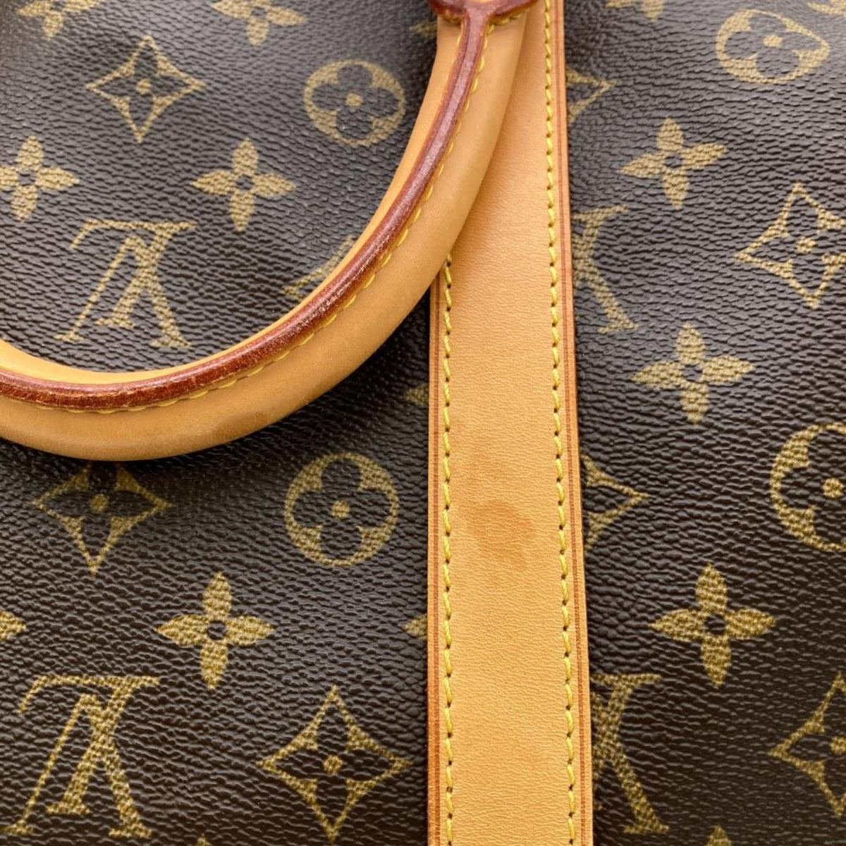 Louis Vuitton Monogram Brown Monogram Leather Boston Bag (Pre-Owned)