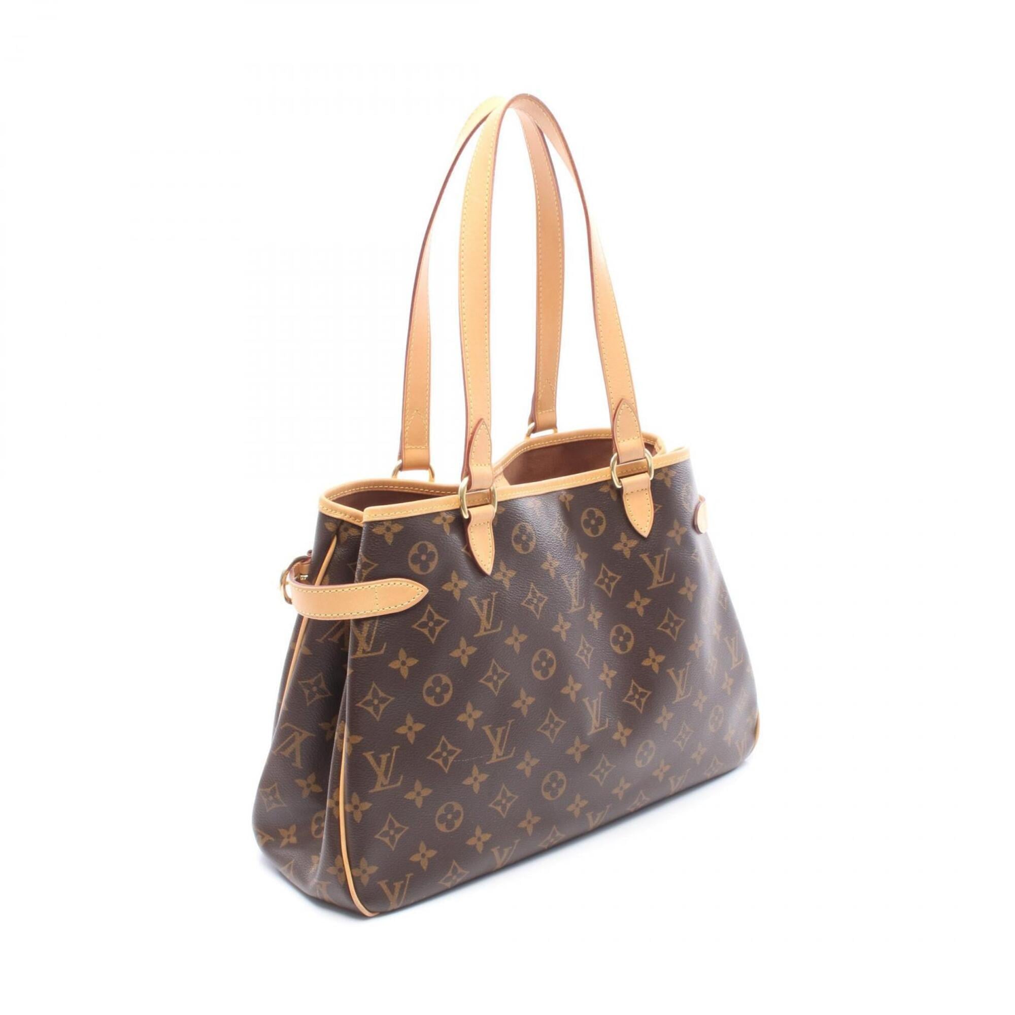 Louis Vuitton Brown Coated Canvas Leather Handbag Shoulder Bag (Pre-Owned)