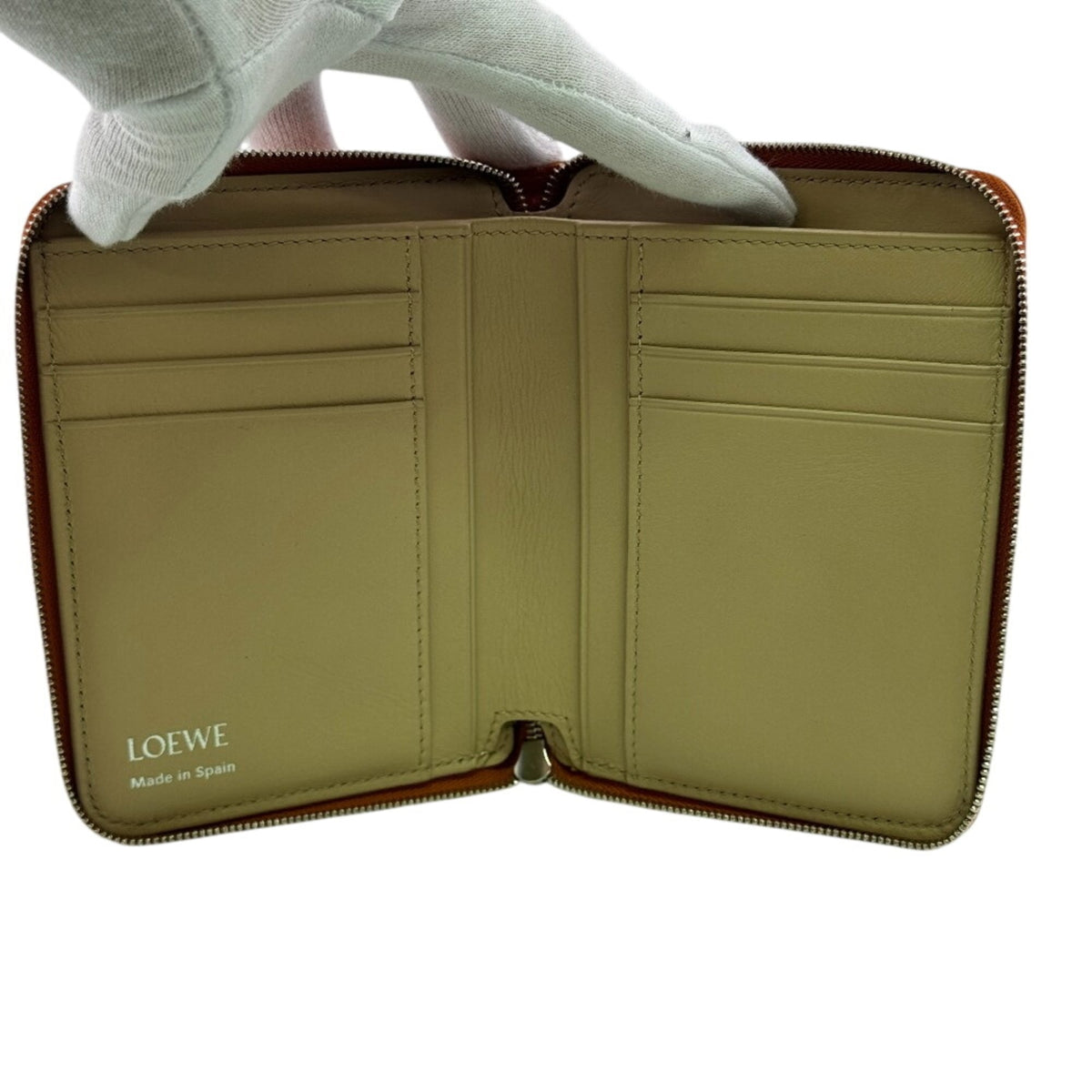 Loewe Orange Leather Wallet (Bi-Fold) (Pre-Owned)