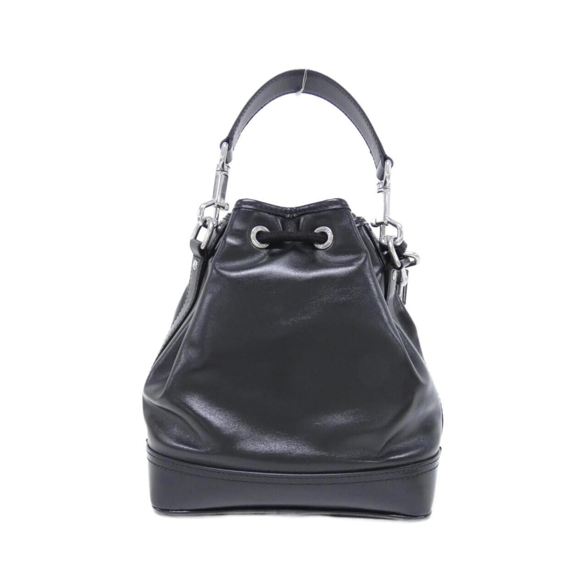 Louis Vuitton Black Leather Shoulder Bag (Pre-Owned)