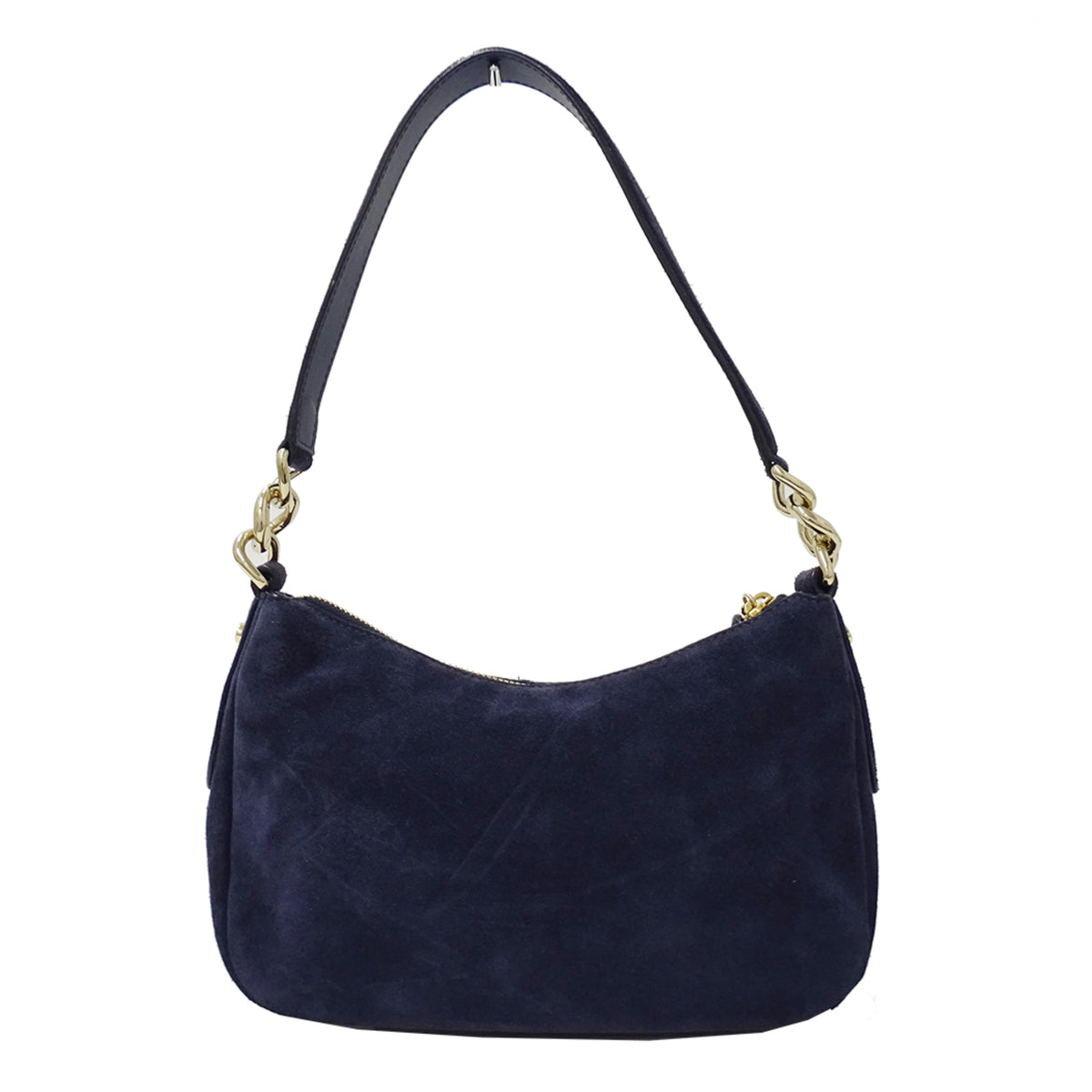 Jimmy Choo Navy Leather Handbag Shoulder Bag (Pre-Owned)