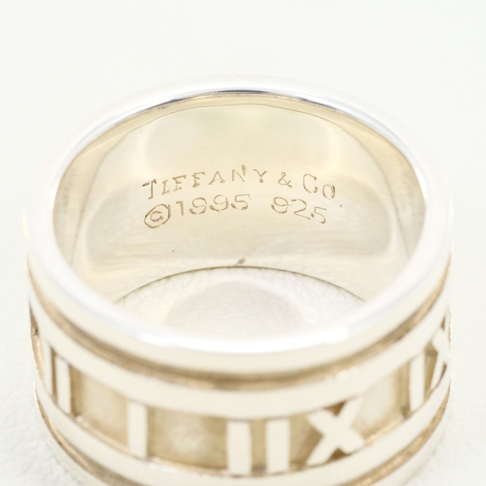 Tiffany Atlas Silver 925 Band Ring (Pre-Owned)