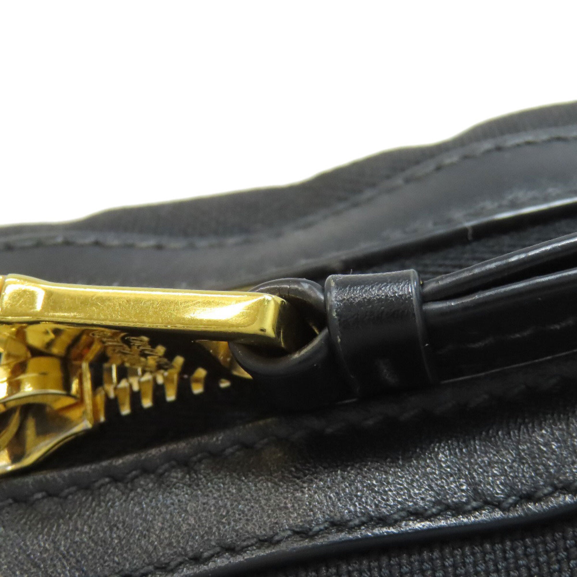 Prada Black Canvas Shoulder Bag (Pre-Owned)