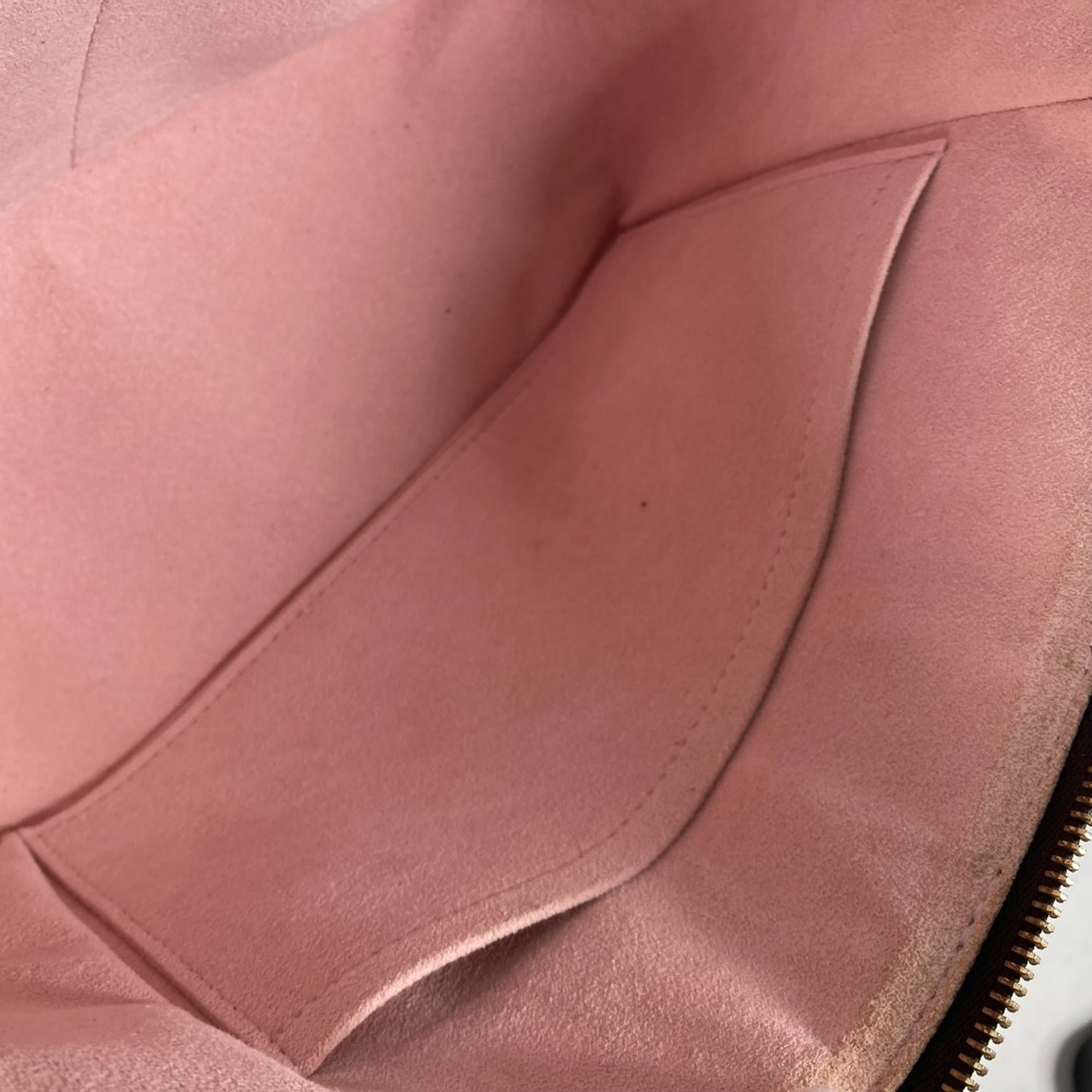 Louis Vuitton Brown Pink Rose Ballerine Damier Canvas Handbag Shoulder Bag (Pre-Owned)
