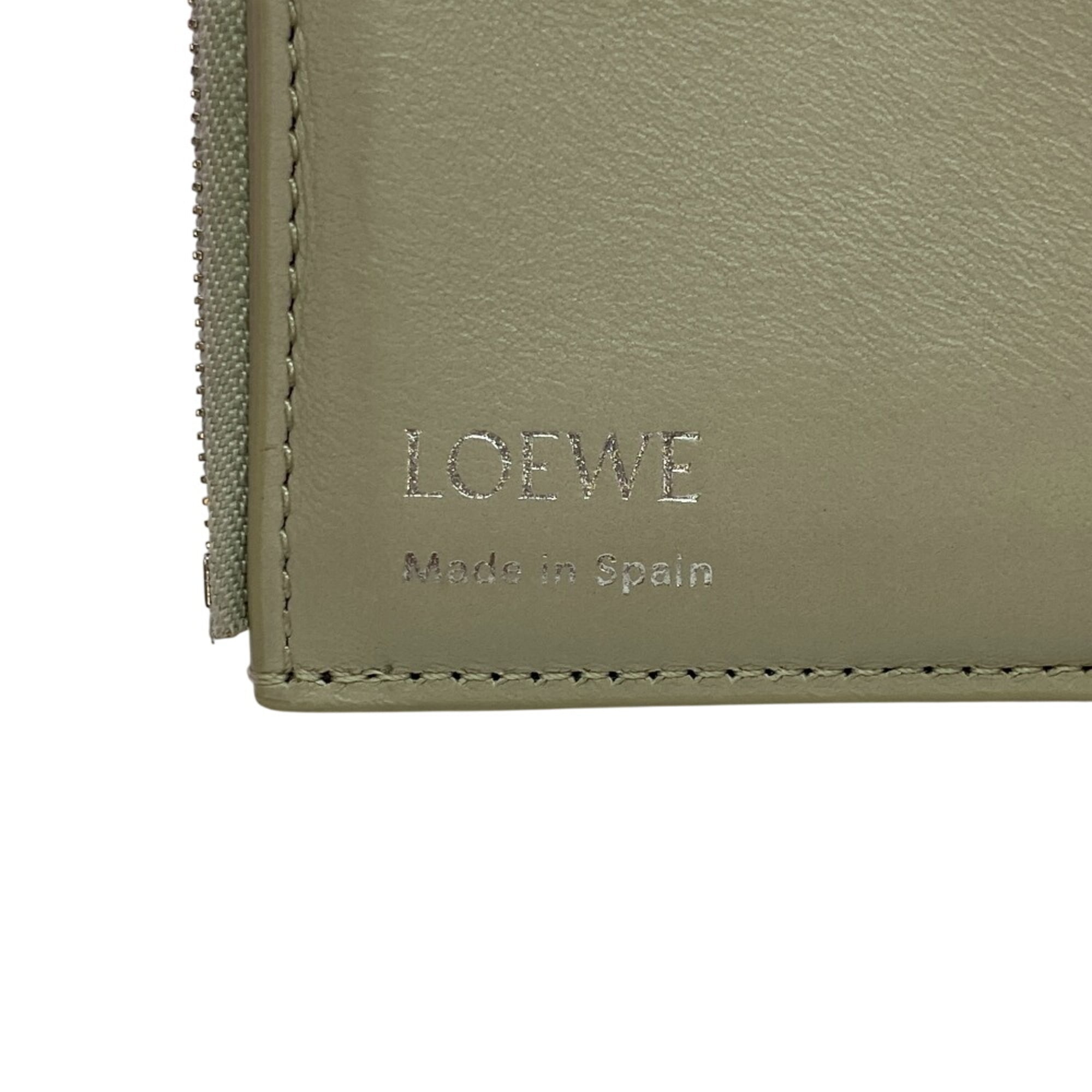 Loewe Beige Leather Wallet (Tri-Fold) (Pre-Owned)