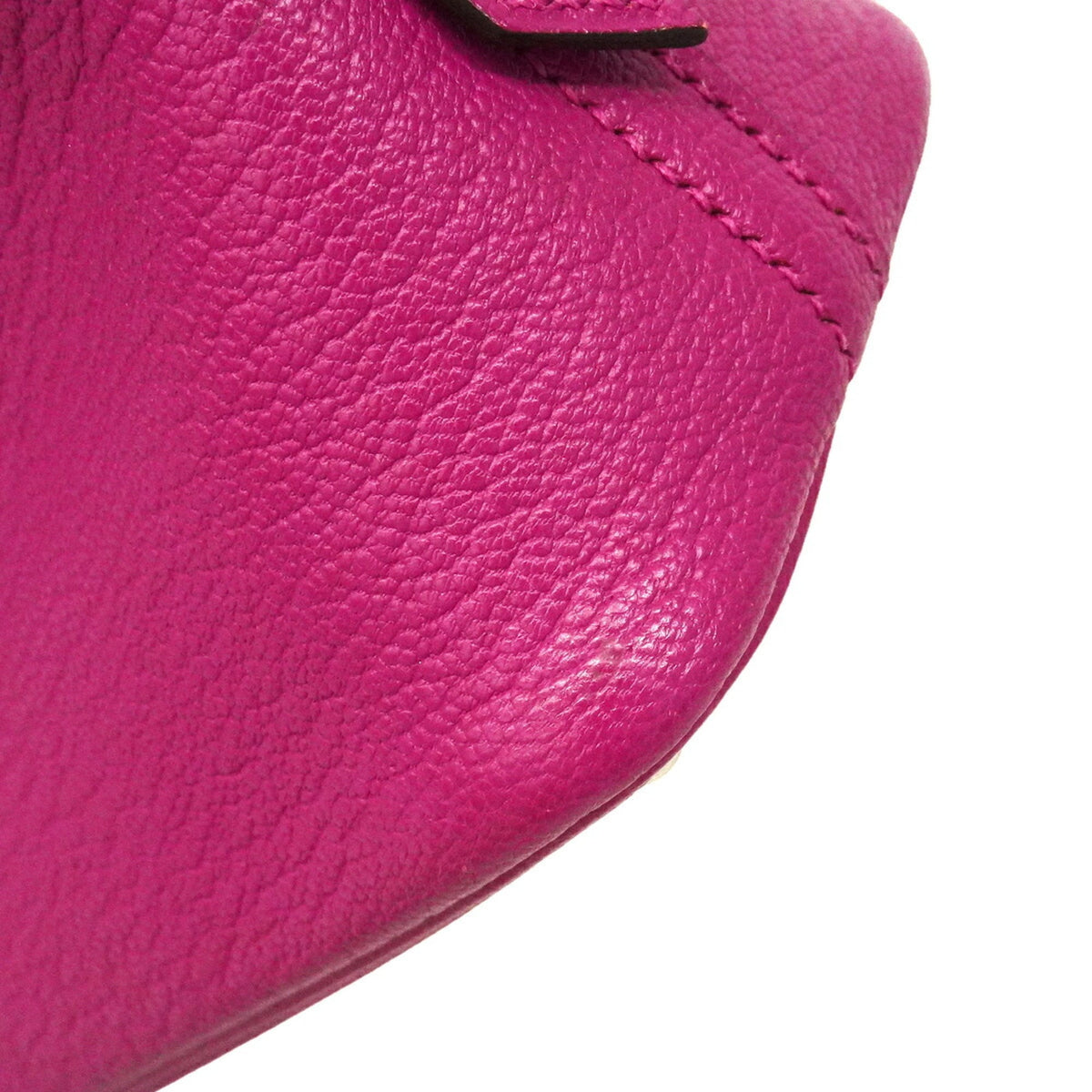 Hermes Rose Purple Chevre Myzore Leather Handbag (Pre-Owned)