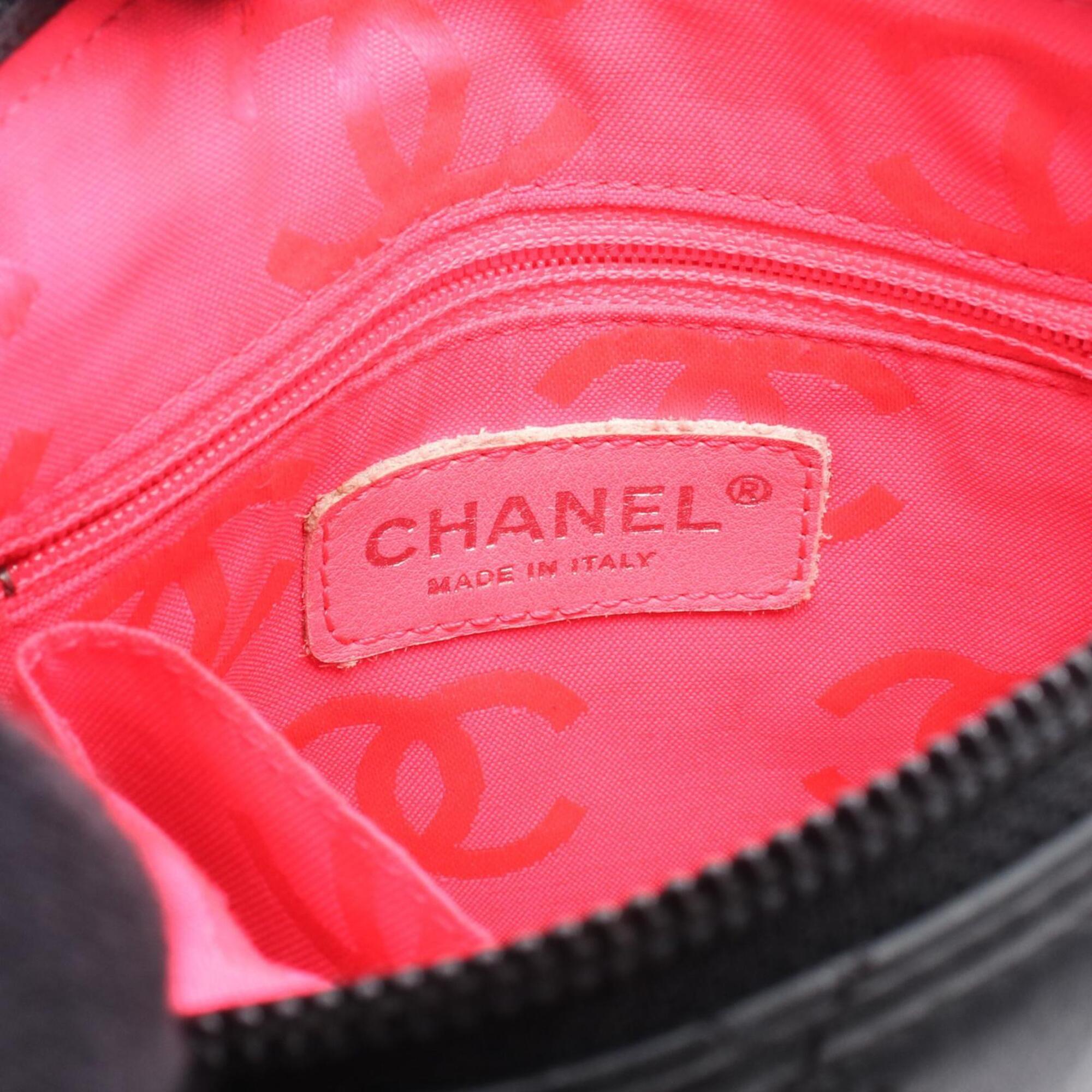 Chanel Black White Cambon Ligne Shoulder Bag (Pre-Owned)