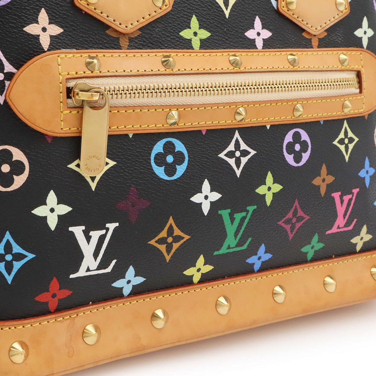 Louis Vuitton Noir Monogram Canvas Pvc Coated Canvas Handbag (Pre-Owned)