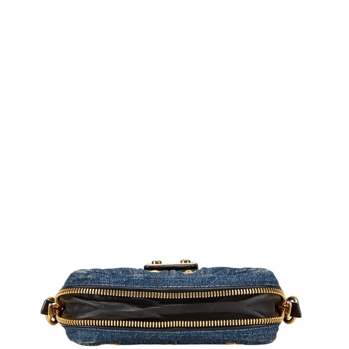Miu Miu Multi-Color Denim Leather Shoulder Bag (Pre-Owned)