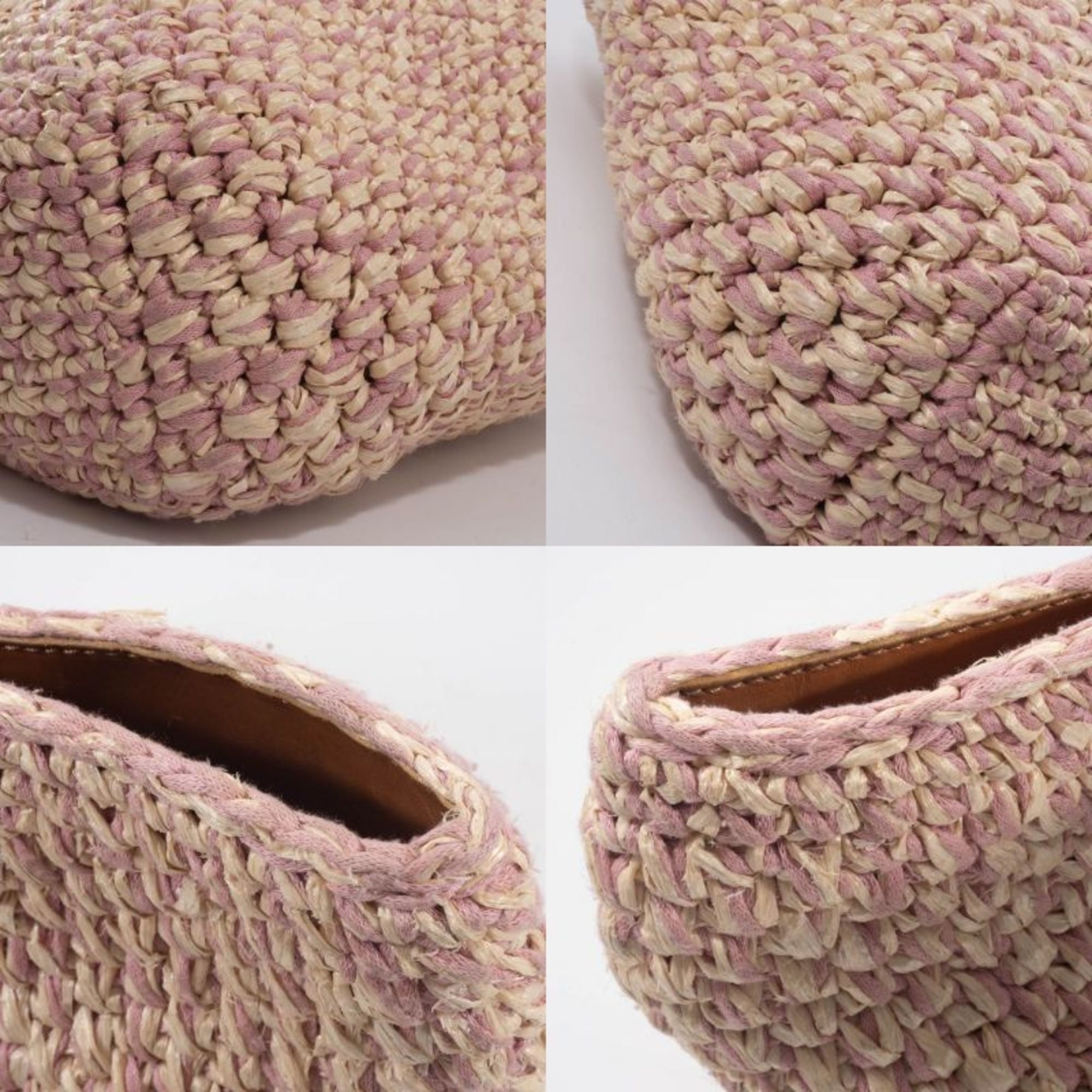 Fendi Pink Straw Tote Bag (Pre-Owned)