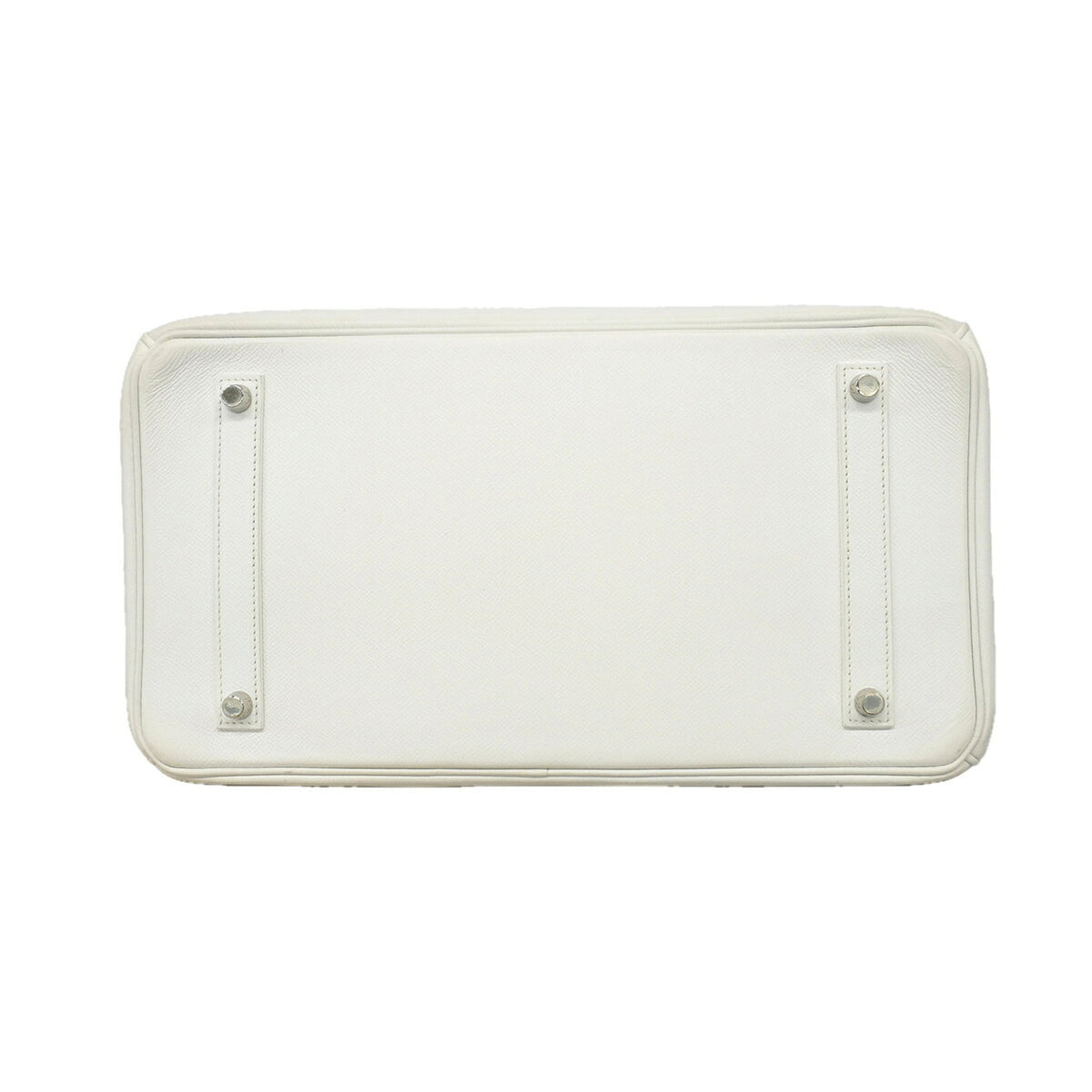 Hermes White Leather Handbag (Pre-Owned)