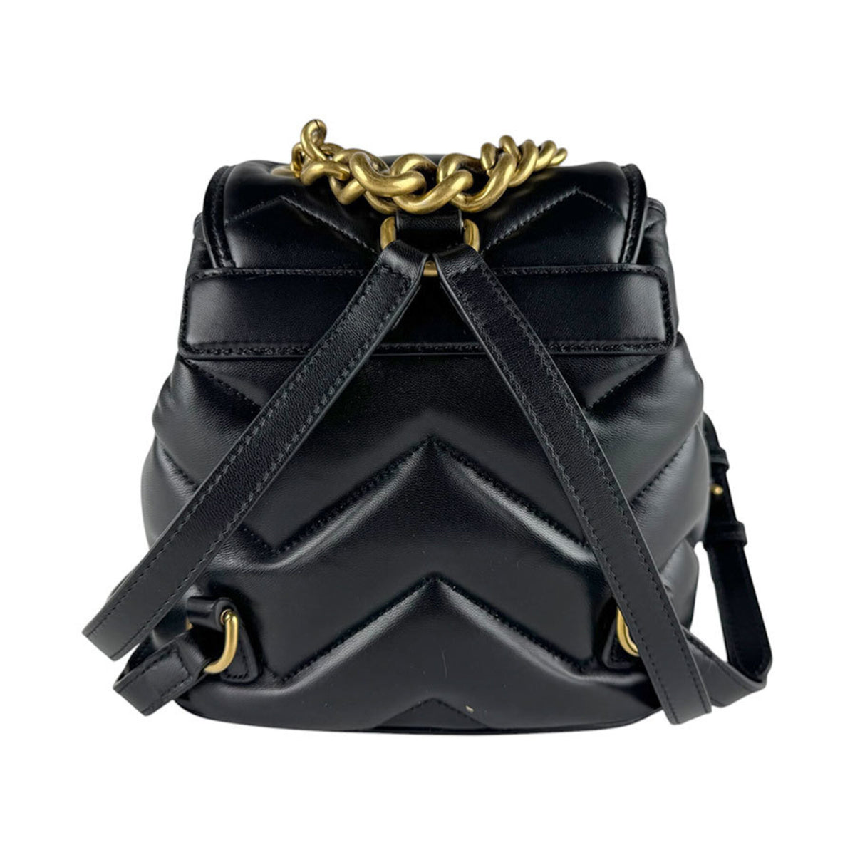 Gucci Black Leather Backpack (Pre-Owned)