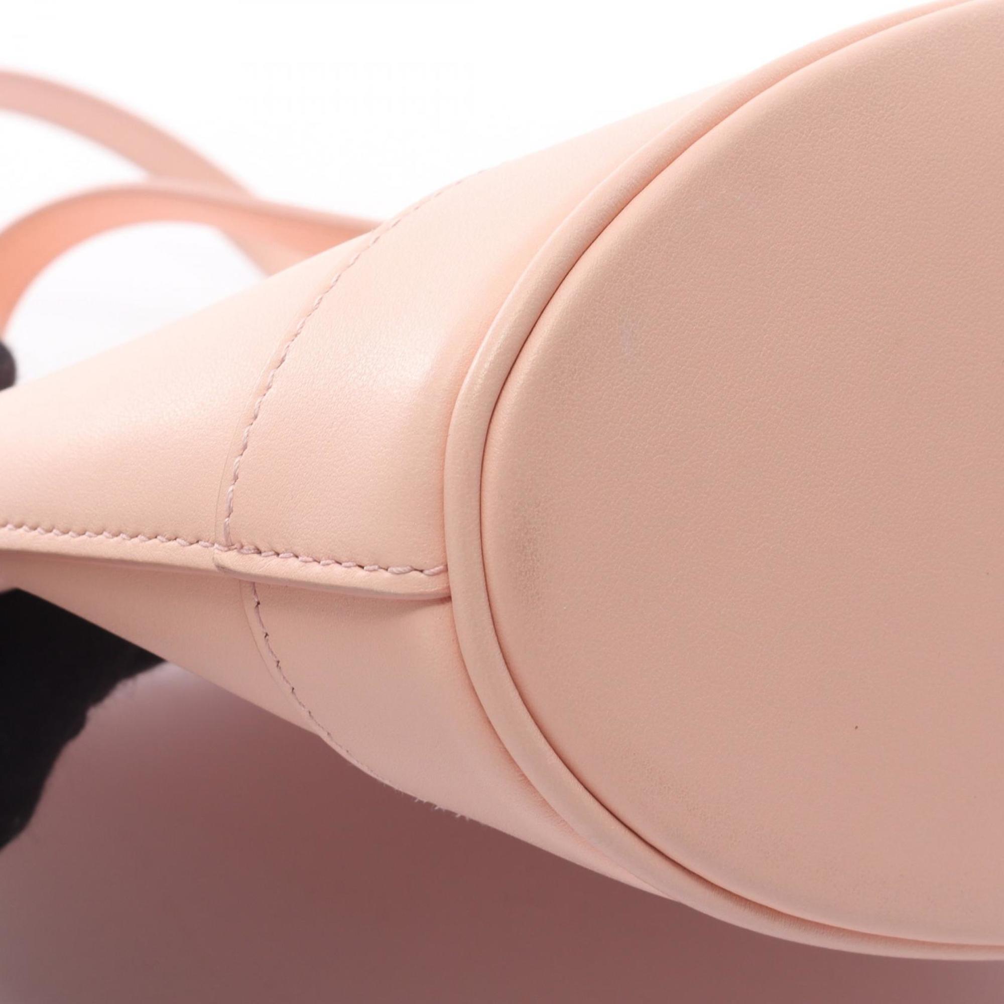 Salvatore Ferragamo Pink Leather Handbag Tote Bag (Pre-Owned)