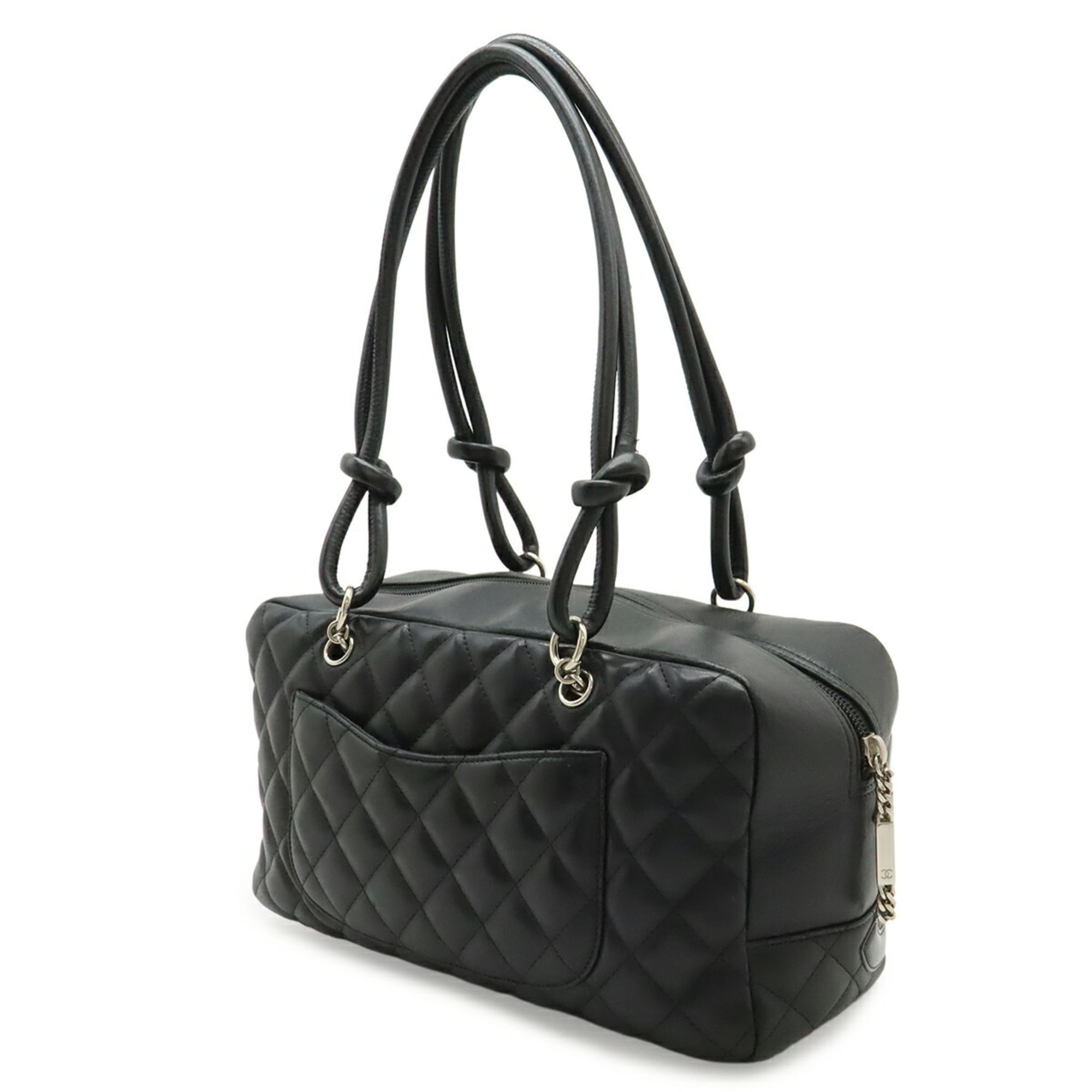 Chanel Black Pink Leather Shoulder Bag (Pre-Owned)