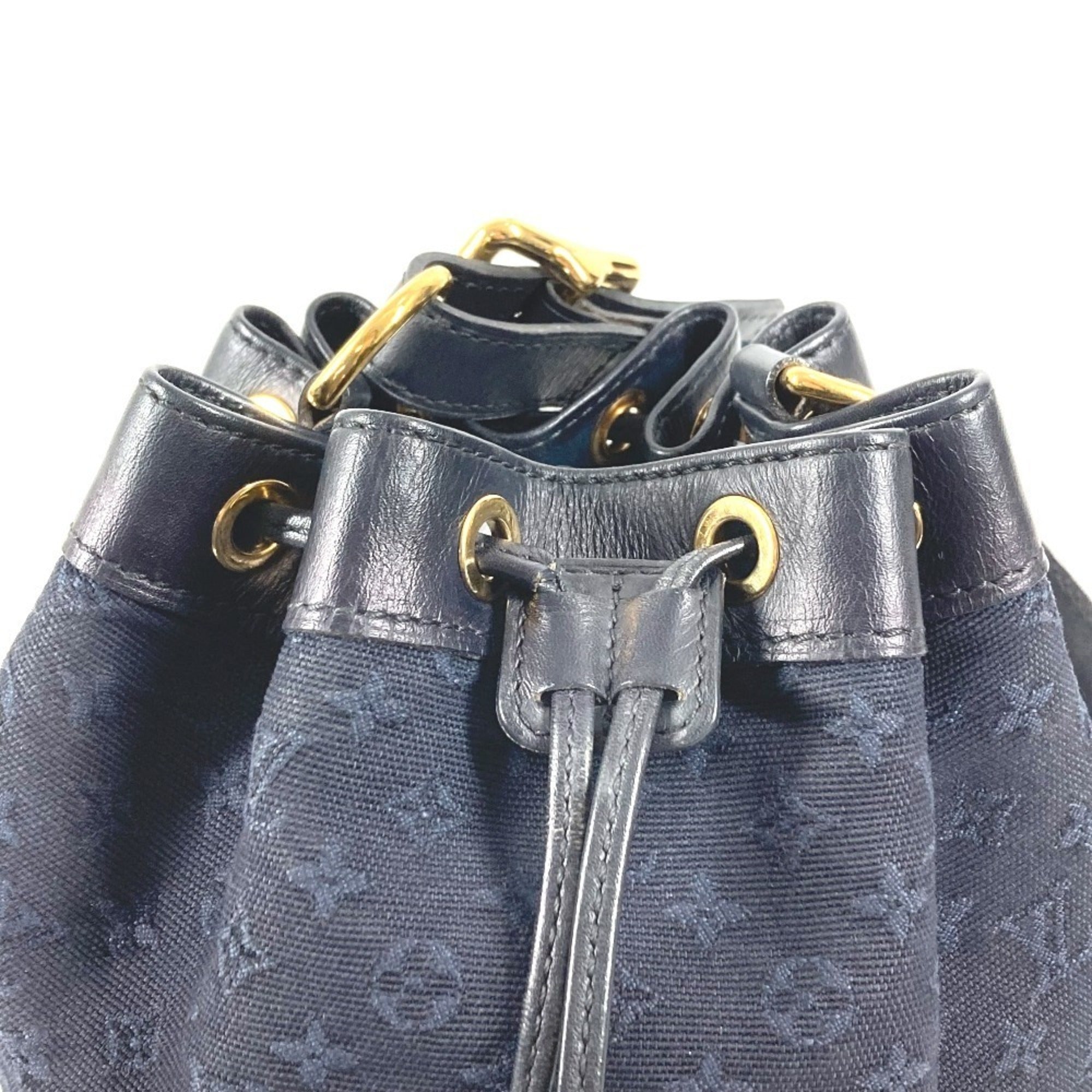 Louis Vuitton Navy Monogram Mini Handbag Shoulder Bag (Pre-Owned)