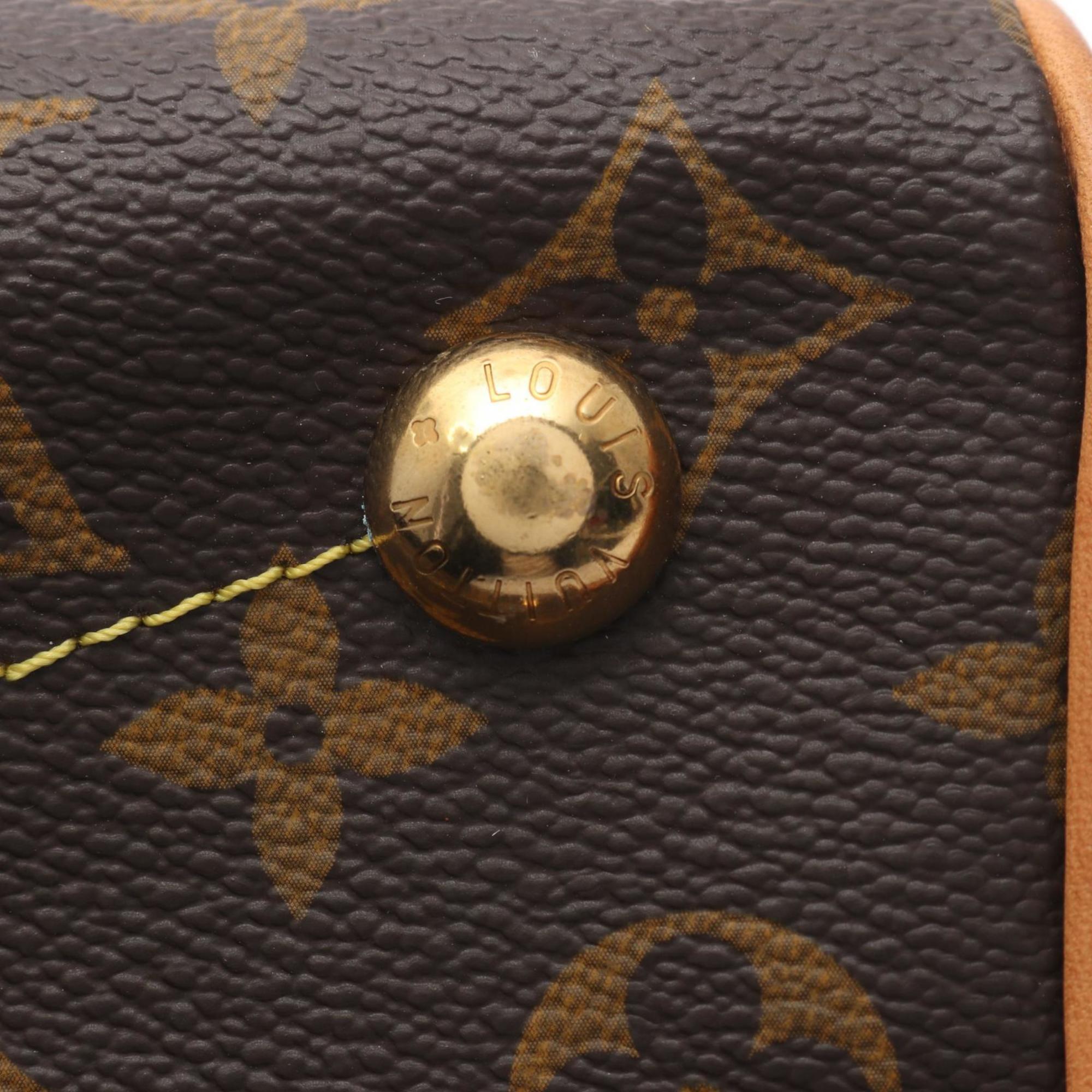Louis Vuitton Brown Coated Canvas Leather Handbag (Pre-Owned)