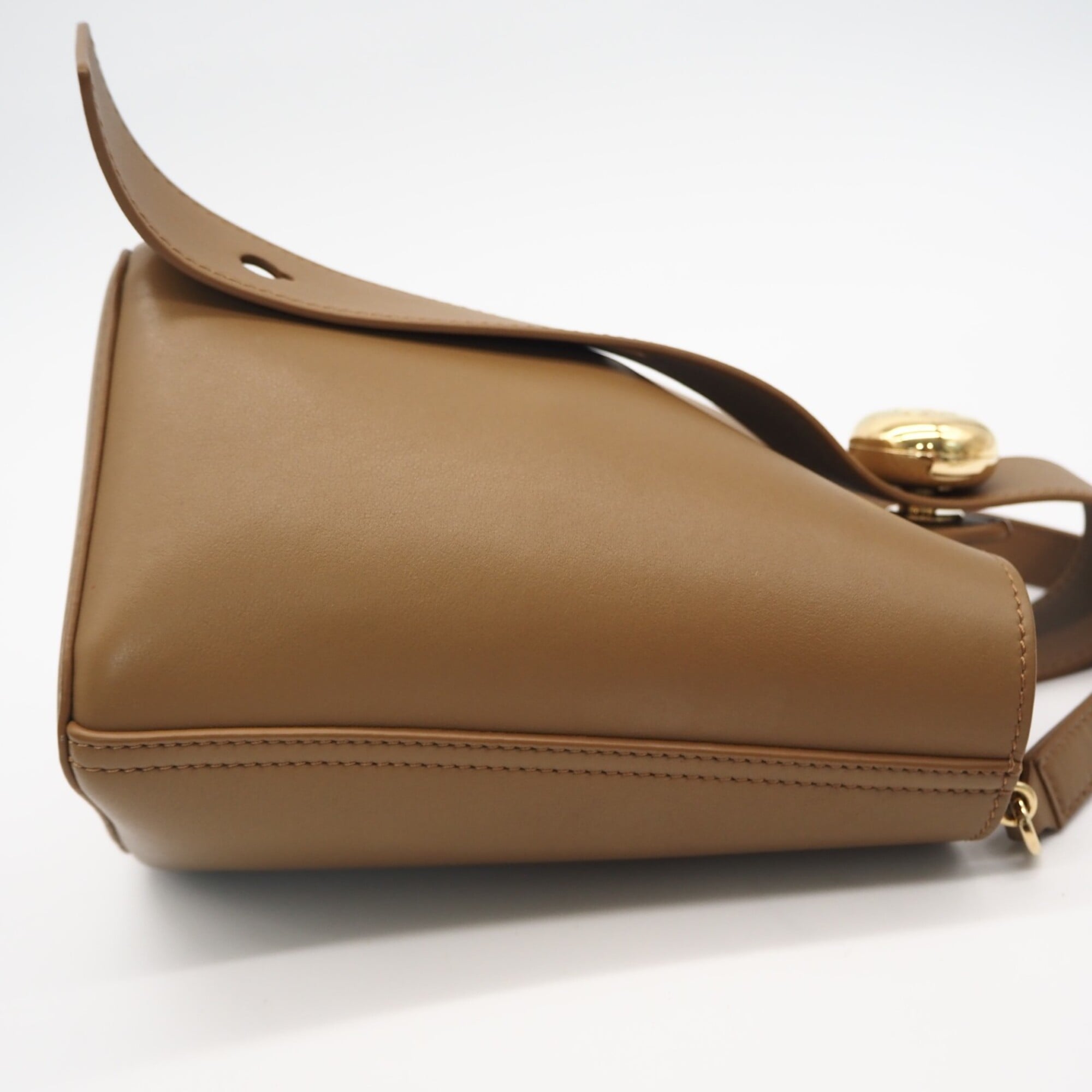 Loewe Brown Leather Handbag Shoulder Bag (Pre-Owned)