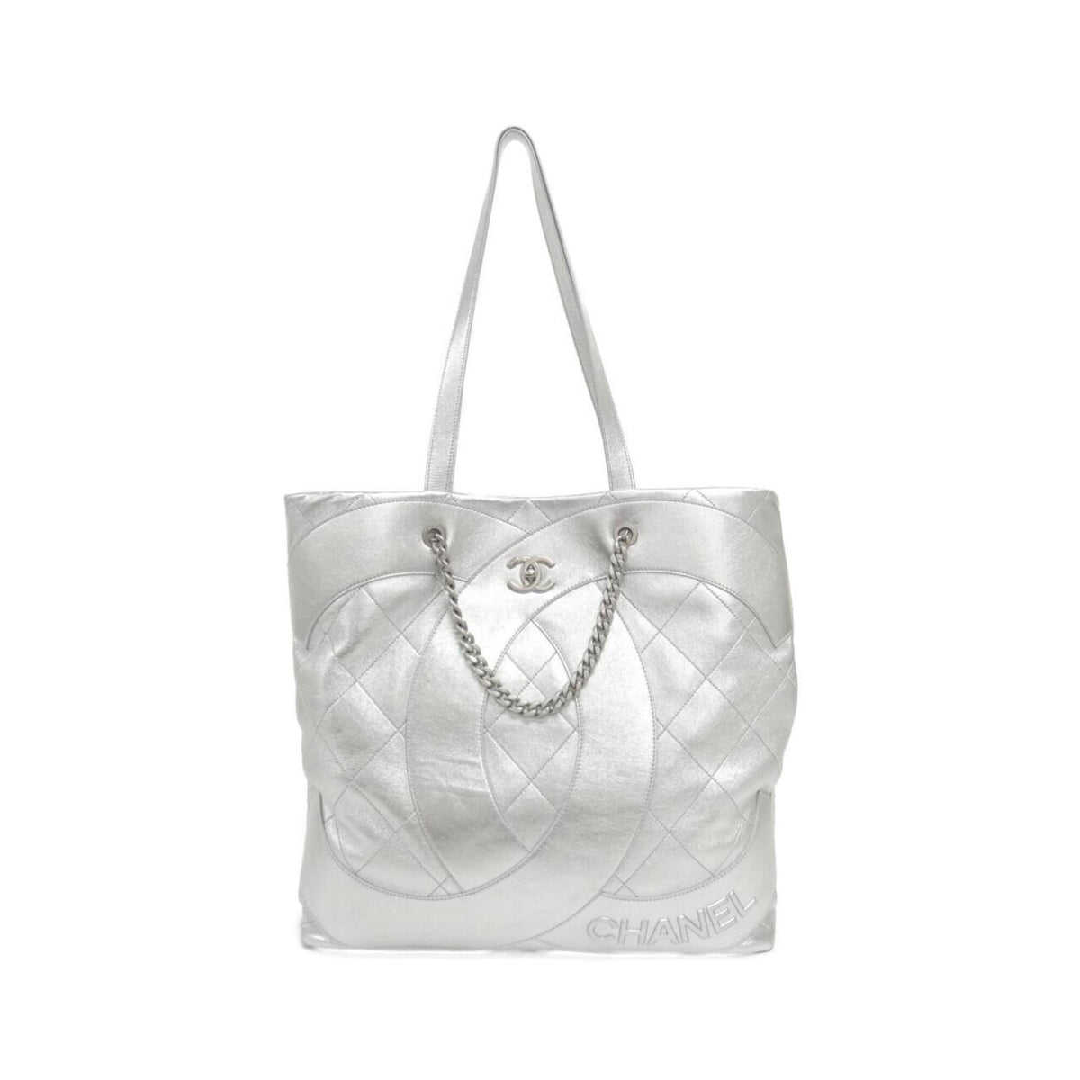 Chanel Silver Handbag (Pre-Owned)