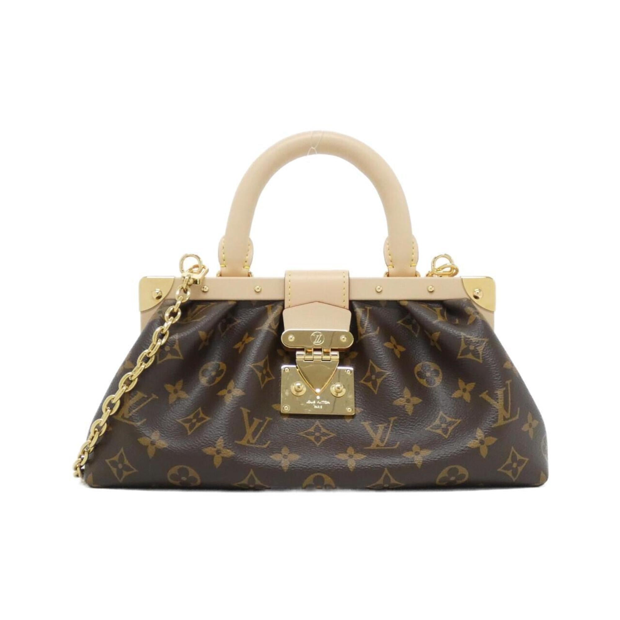 Louis Vuitton Marron Coated Canvas Handbag (Pre-Owned)