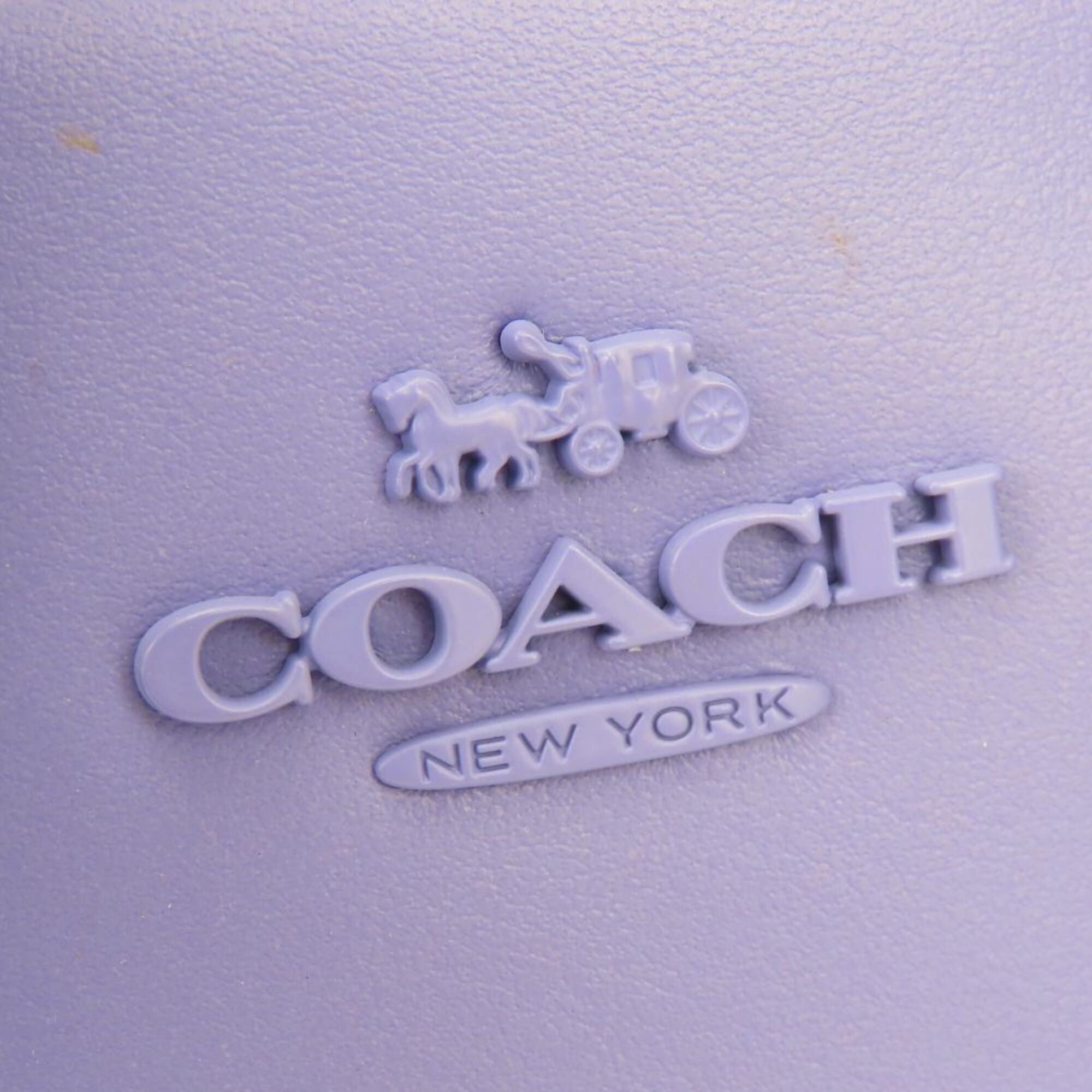 Coach Purple Leather Handbag (Pre-Owned)