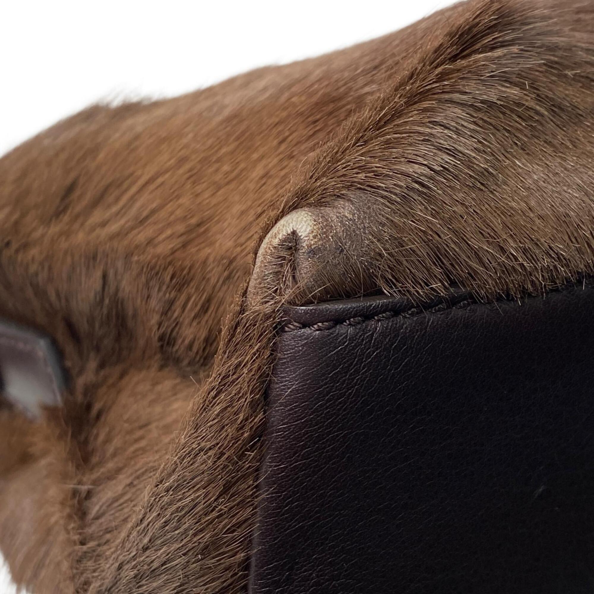 Fendi Brown Fur Shoulder Bag (Pre-Owned)