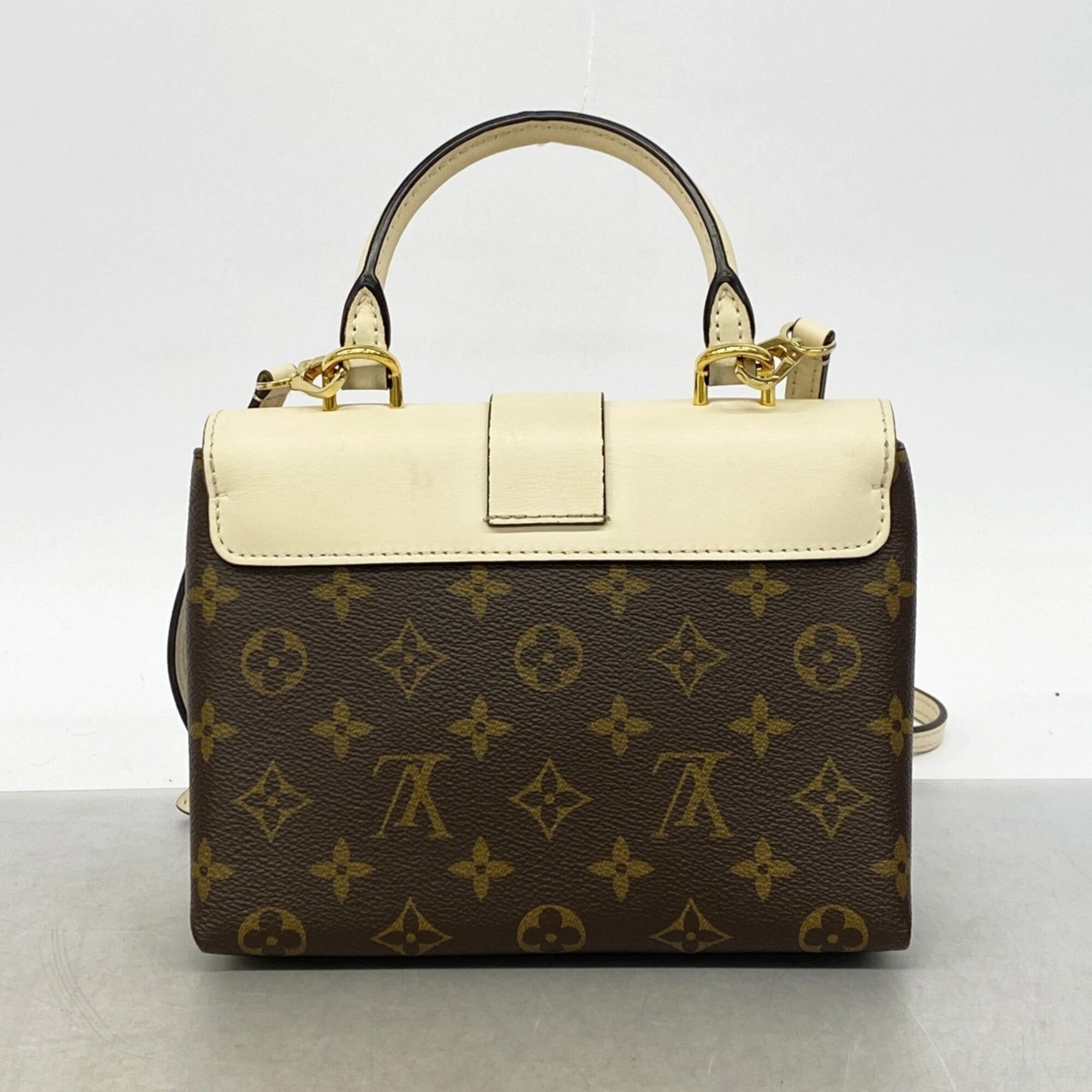 Louis Vuitton Brown Cream Handbag (Pre-Owned)