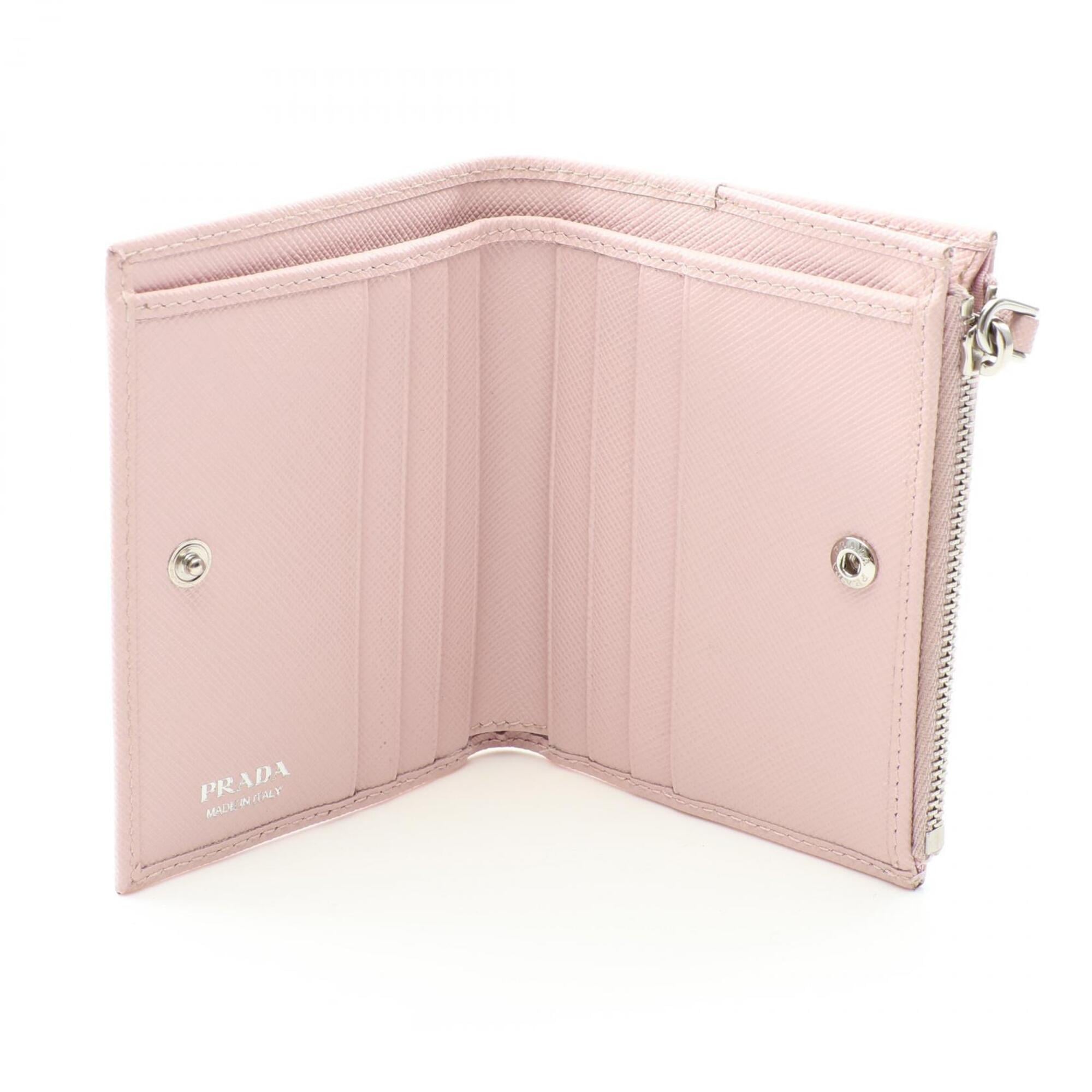 Prada Saffiano Pink Saffiano Wallet (Bi-Fold) (Pre-Owned)
