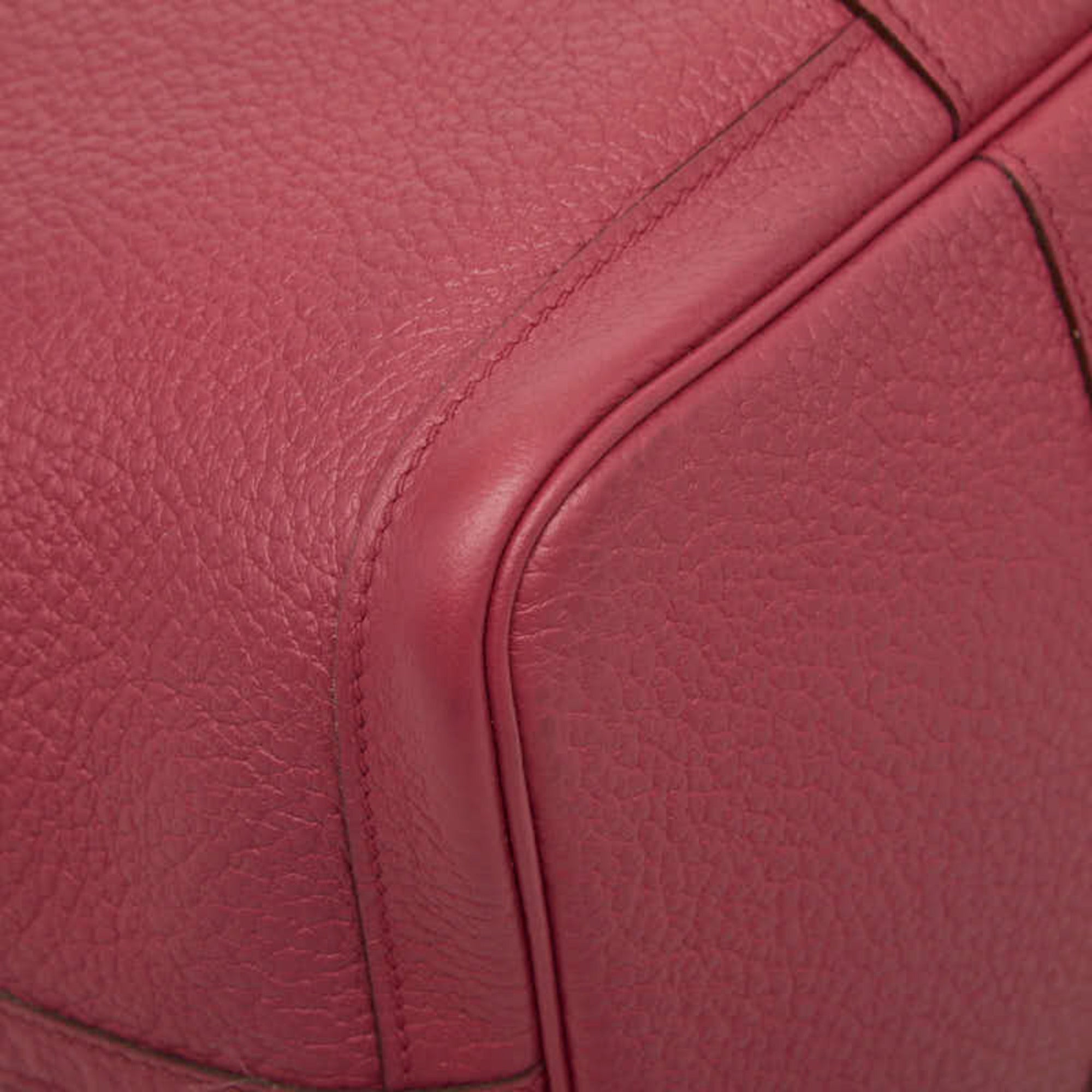 Hermes Garden Pink Negonda Leather Handbag Tote Bag (Pre-Owned)