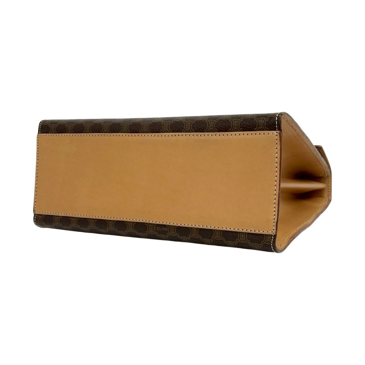 Celine Brown Pvc Leather Handbag Tote Bag (Pre-Owned)