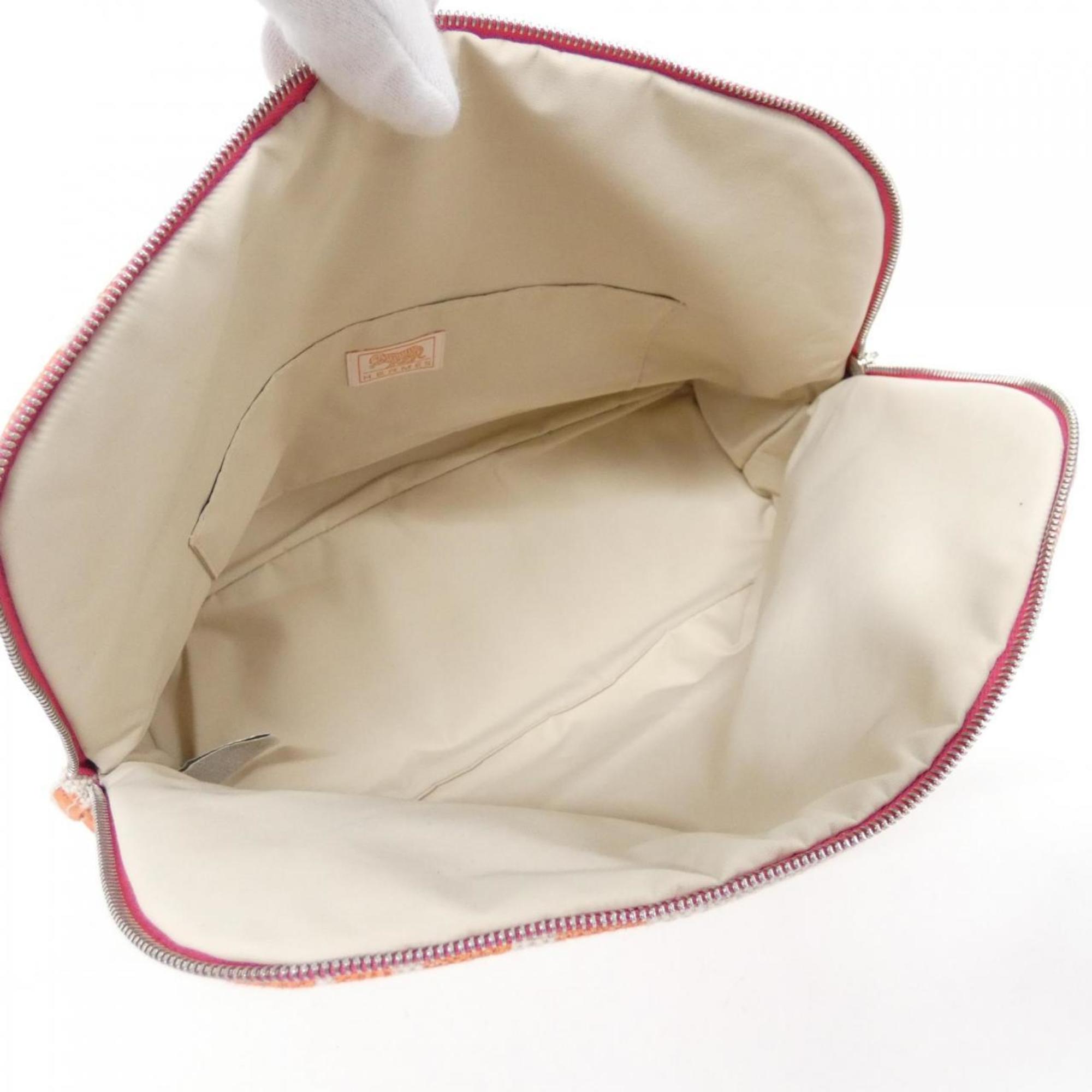 Hermes Canvas Pouch (Pre-Owned)