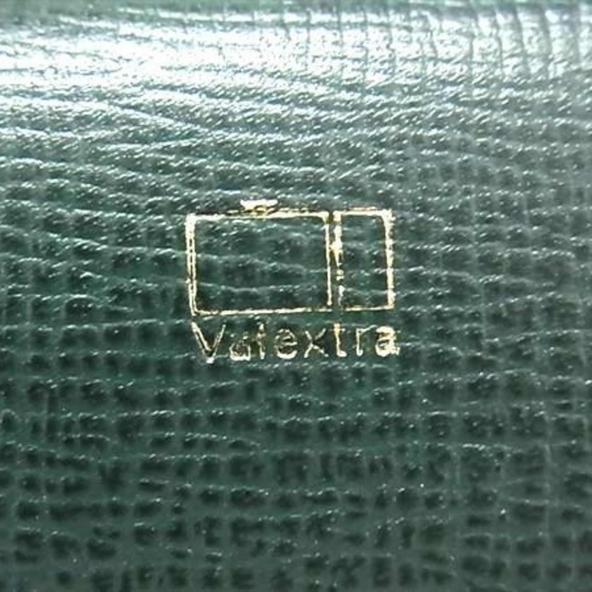Valextra Green Leather Coin Purse/Coin Case (Pre-Owned)
