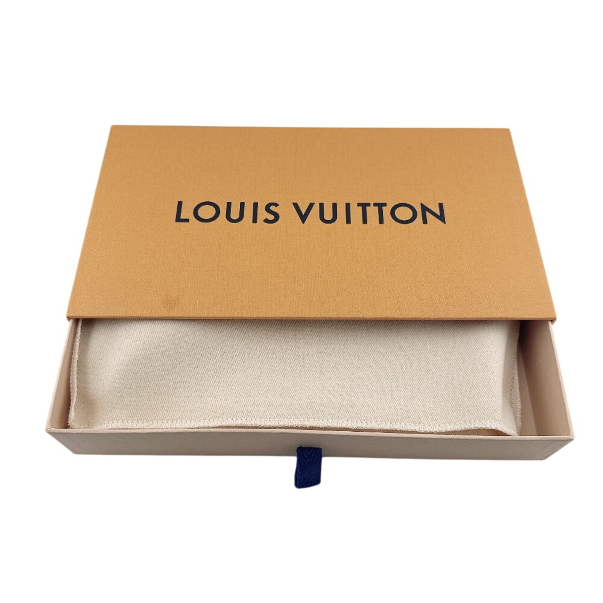 Louis Vuitton Black Leather Long Wallet (Bi-Fold) (Pre-Owned)