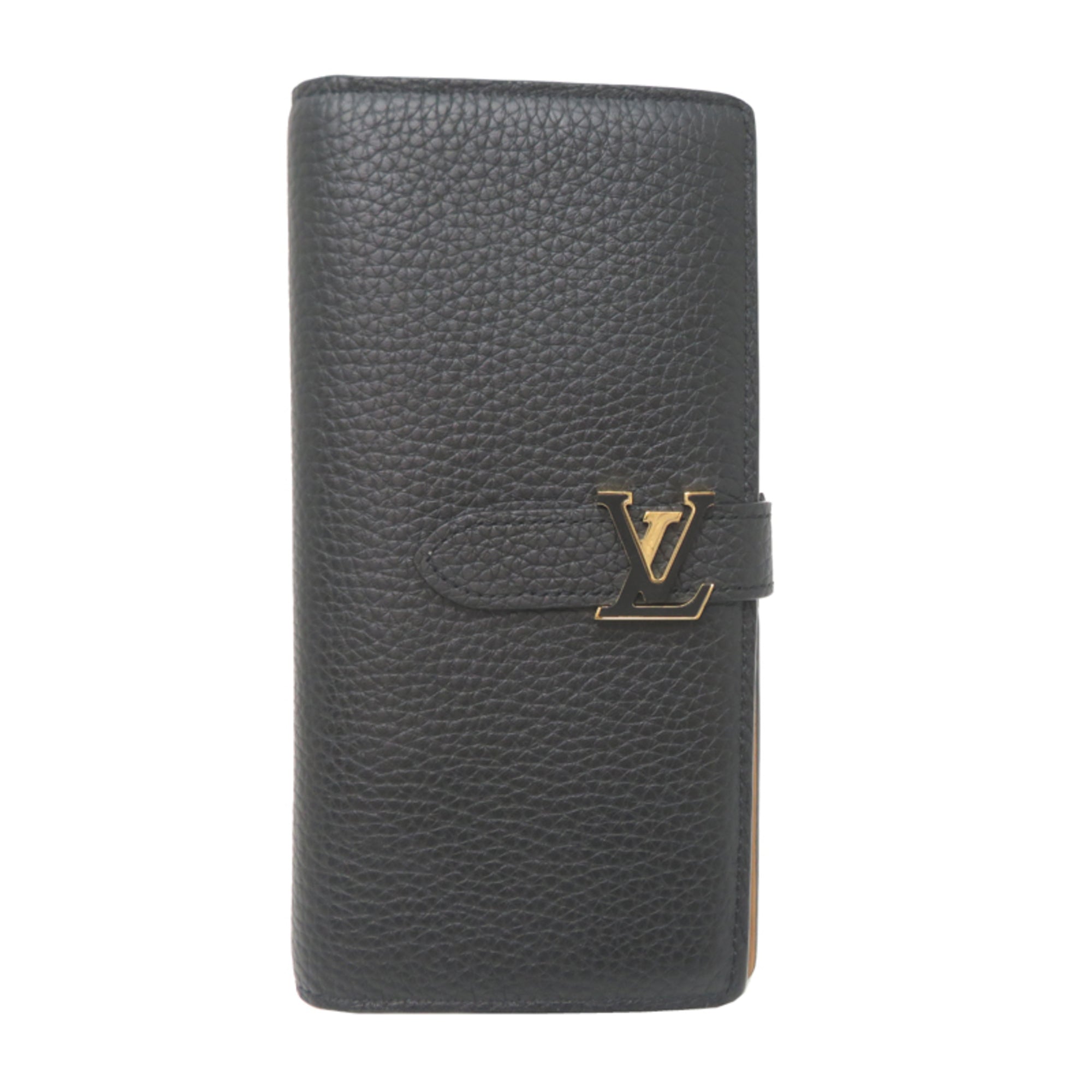 Louis Vuitton Black Leather Wallet (Bi-Fold) (Pre-Owned)