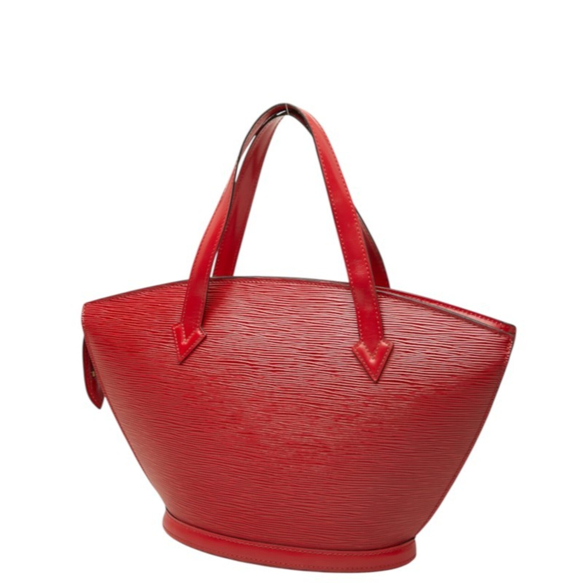 Louis Vuitton Castilian Red Leather Handbag Shoulder Bag (Pre-Owned)