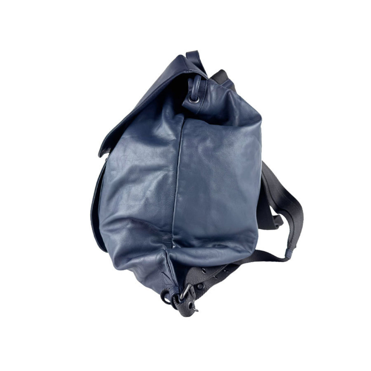 Bottega Veneta Navy Leather Backpack (Pre-Owned)