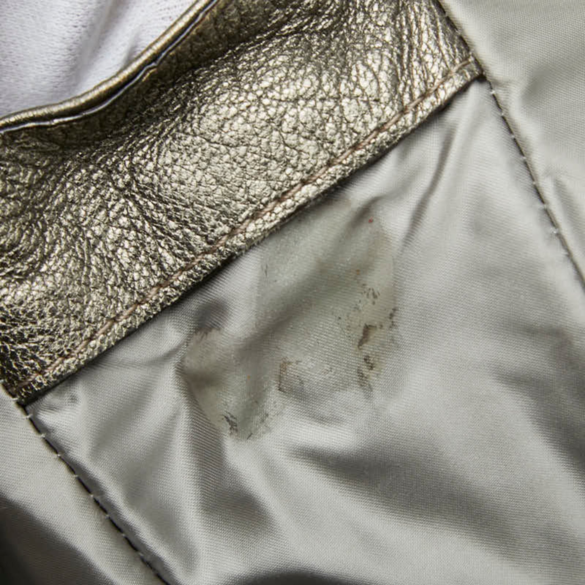 Celine Metallic Bronze Leather Shoulder Bag (Pre-Owned)
