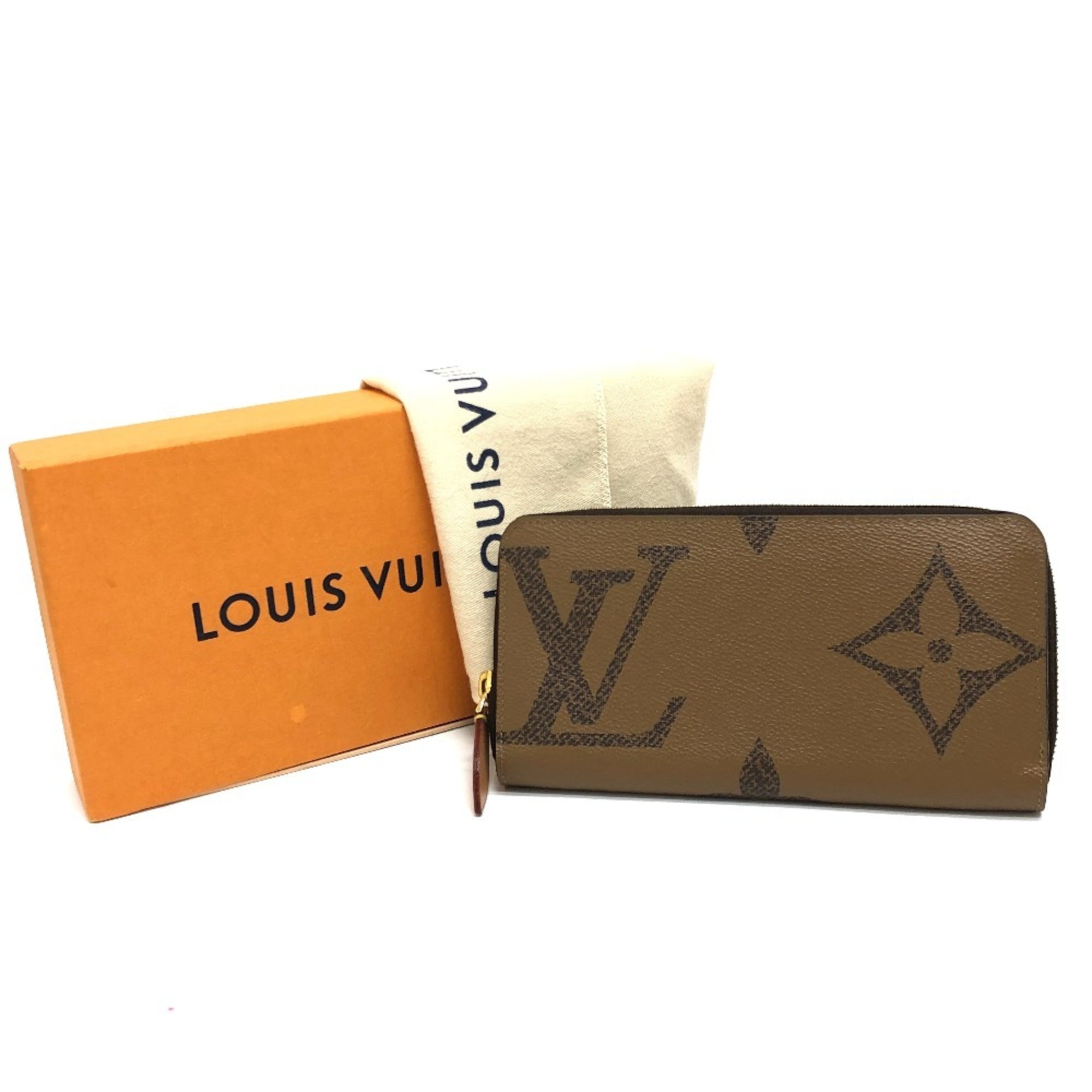 Louis Vuitton Monogram Reverse Brown Monogram Reverse Long Wallet (Bi-Fold) (Pre-Owned)