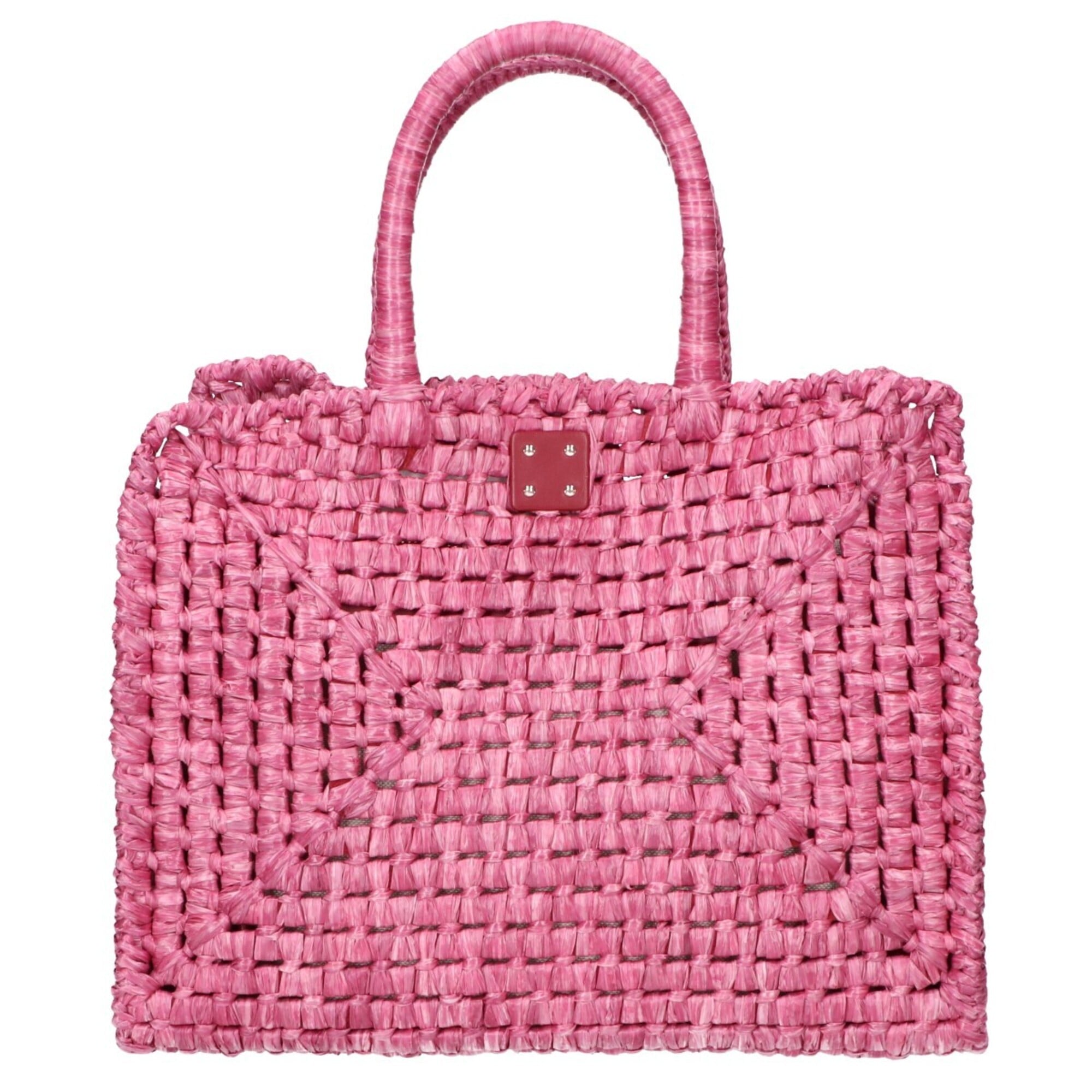 Salvatore Ferragamo Pink Raffia Handbag (Pre-Owned)